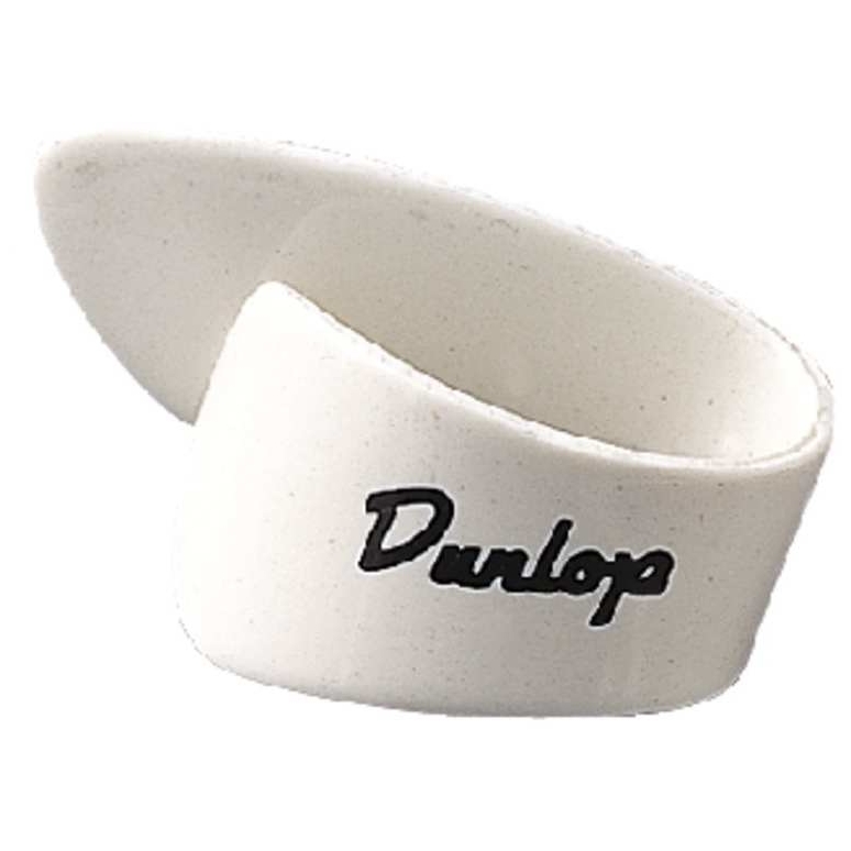 Dunlop - Dunlop 9012P Plastic Thumbpicks Lefthand Weiß - Medium