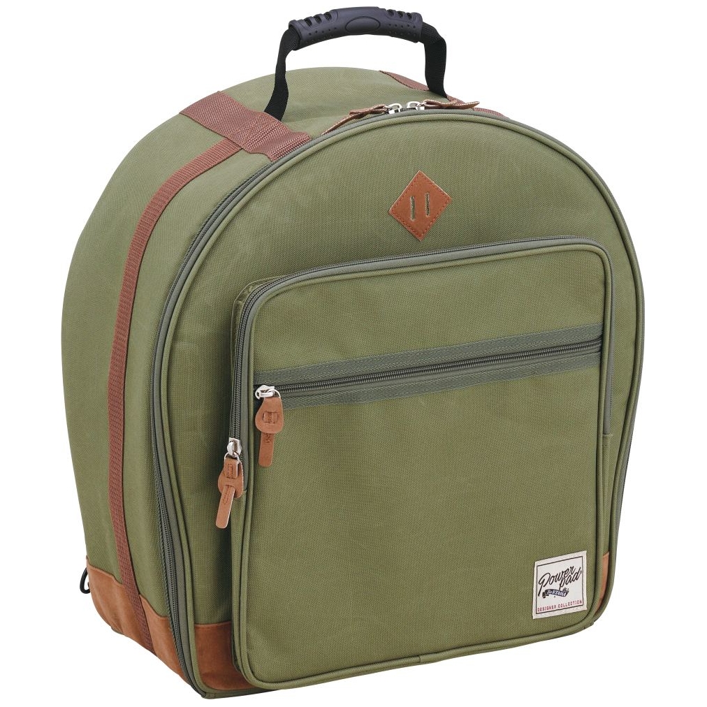Image of Tama tsdb1465mg powerpad designer collection snare drum bag  14 x 6,5 moss green 12000153 0