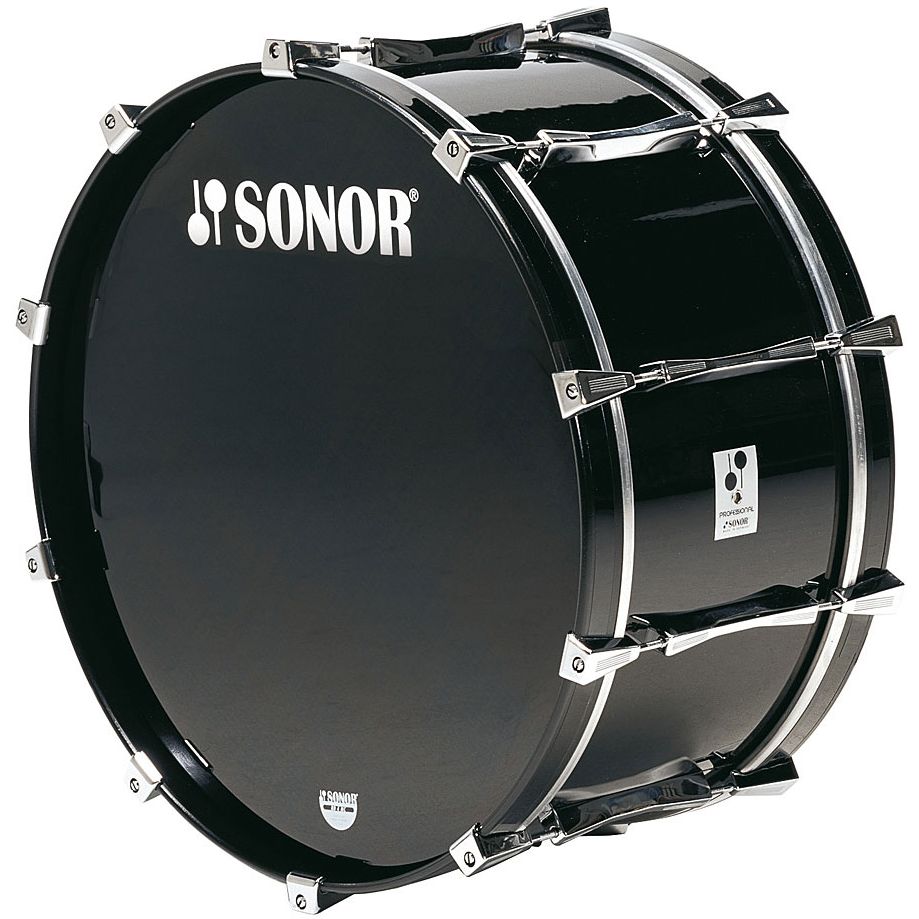Sonor Professional Line 26" x 12" Marching Bass Drum Black