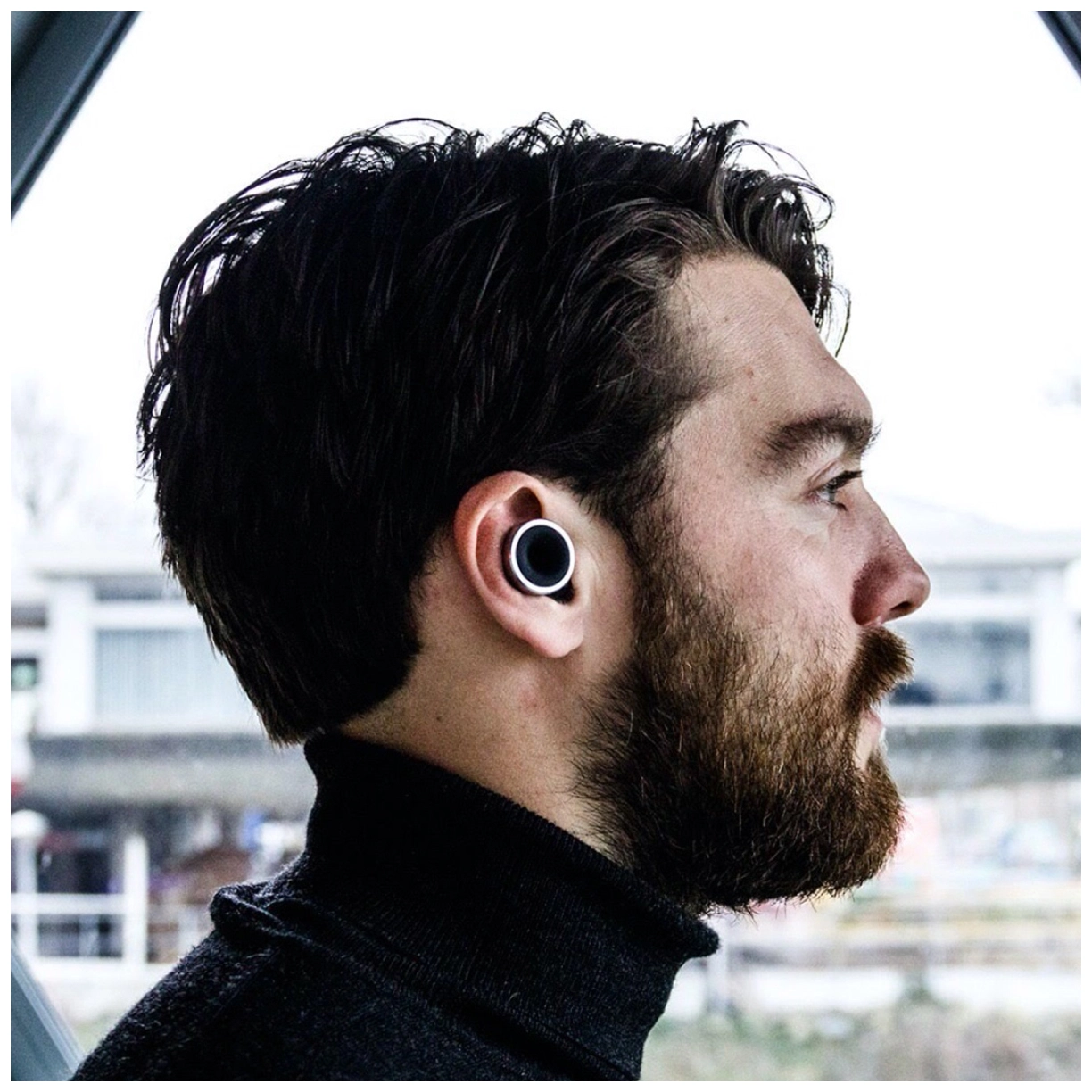  Earplugs Knops Knurled Black 6
