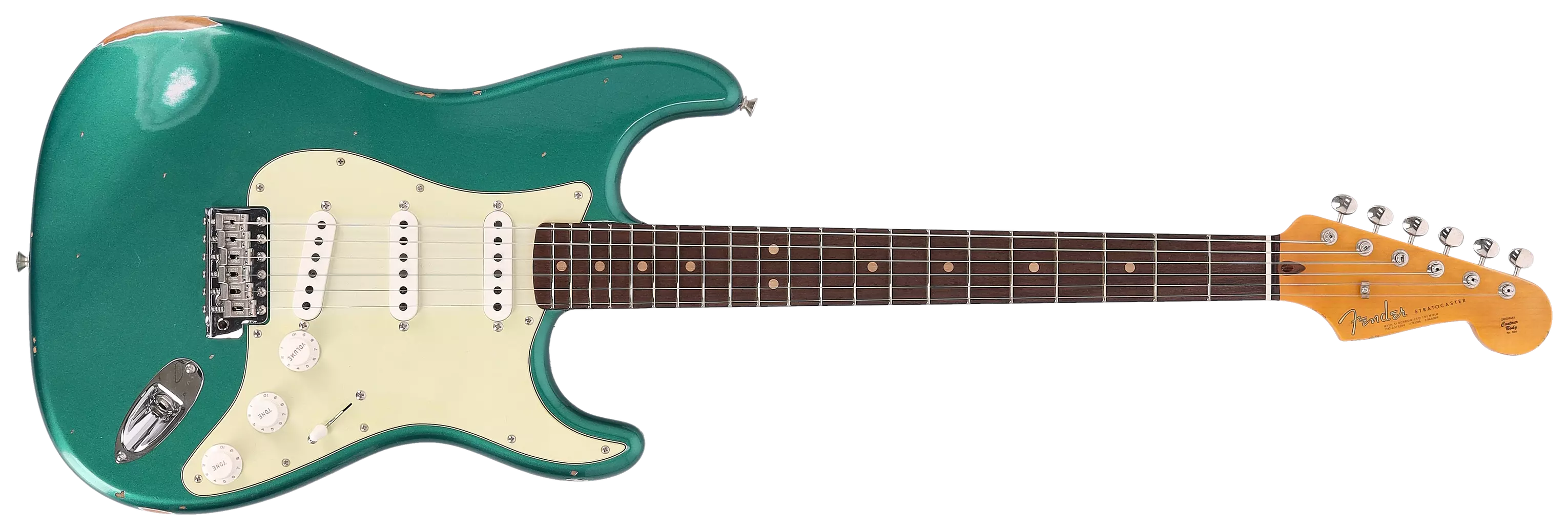 Fender Custom Shop 1963 Stratocaster Relic Aged British Racing Green Metallic #CZ562787 1