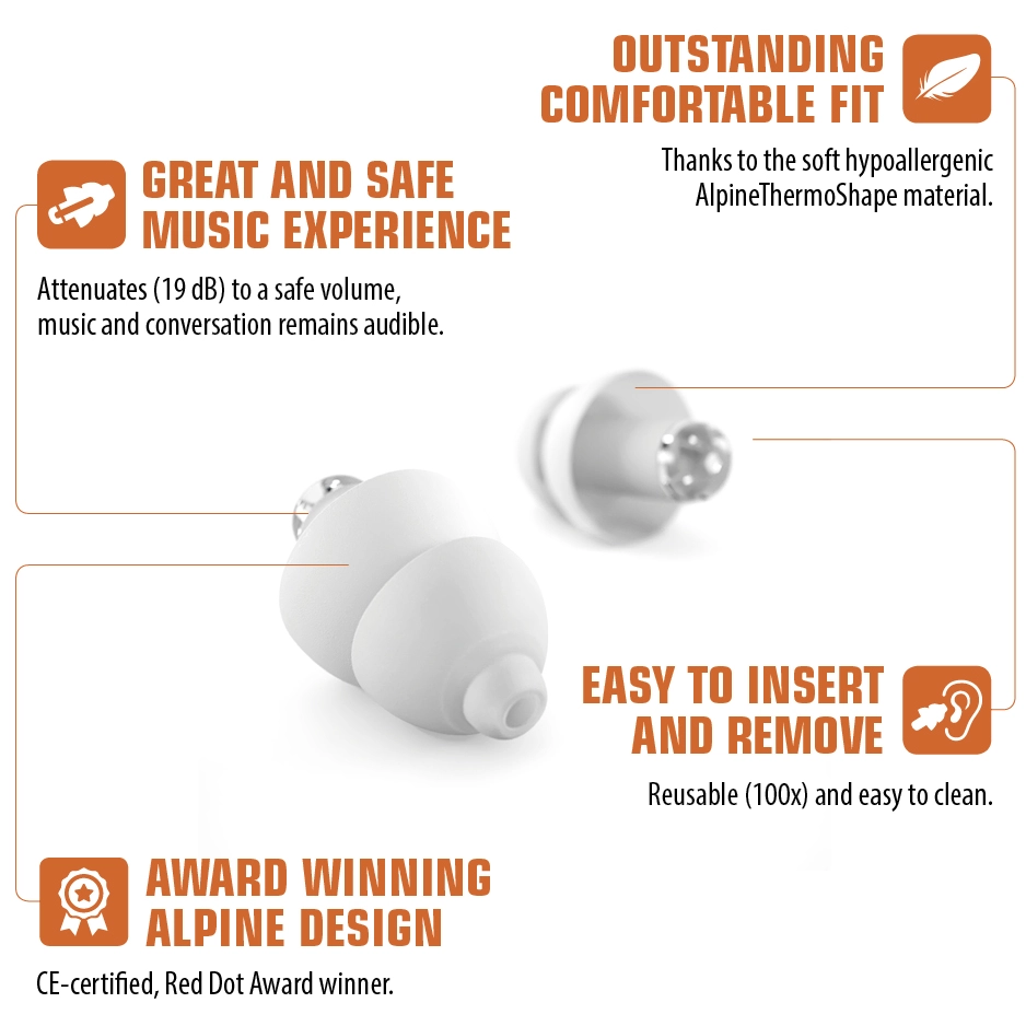 Alpine Hearing Protection PartyPlug Transparent - Earplugs 5
