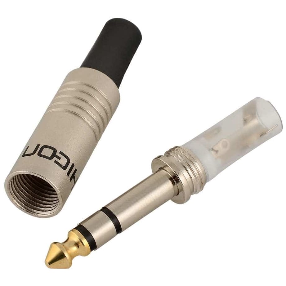 Hicon - Hicon HI-J63S01 Stereoklinkenstecker Gerade 6,3 mm - 2