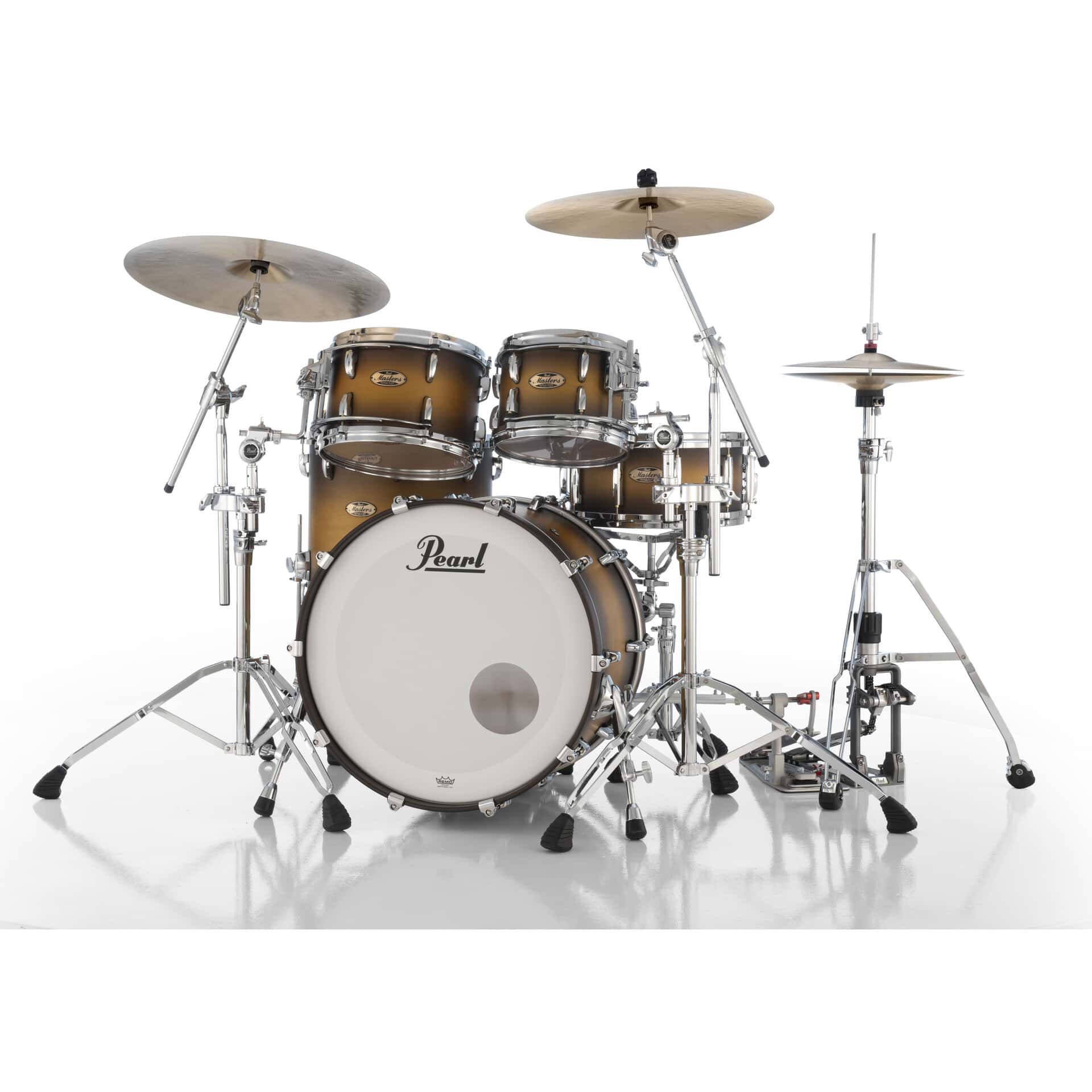 Pearl Masters Maple Pure 22" Matte Olive Burst L-Rod Gyrolock 6