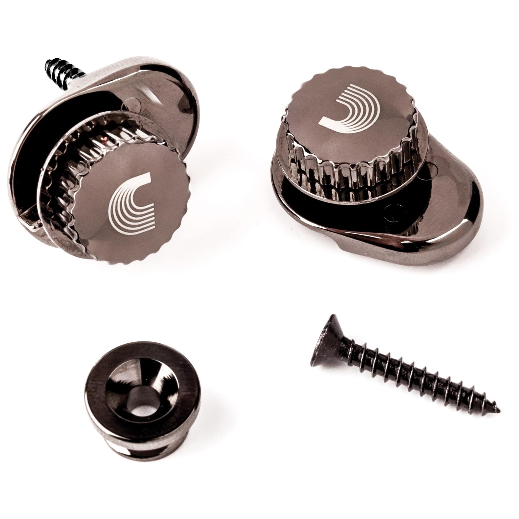 Image of D’addario pw sls 01  universal strap lock system  black 10001838 0