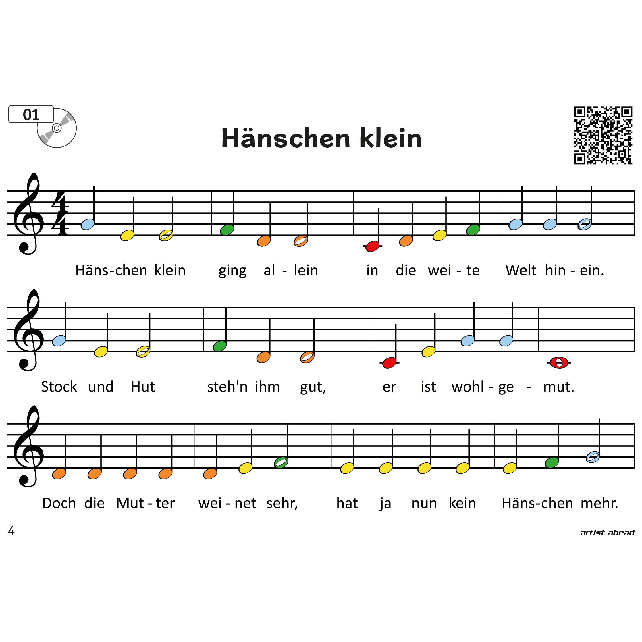 Artist Ahead Meine ersten bunten Klaviernoten! - Jens Rupp 4