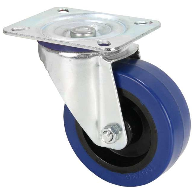 Adam Hall - Adam Hall 372151 Lenkrolle 100 mm Blue Wheel