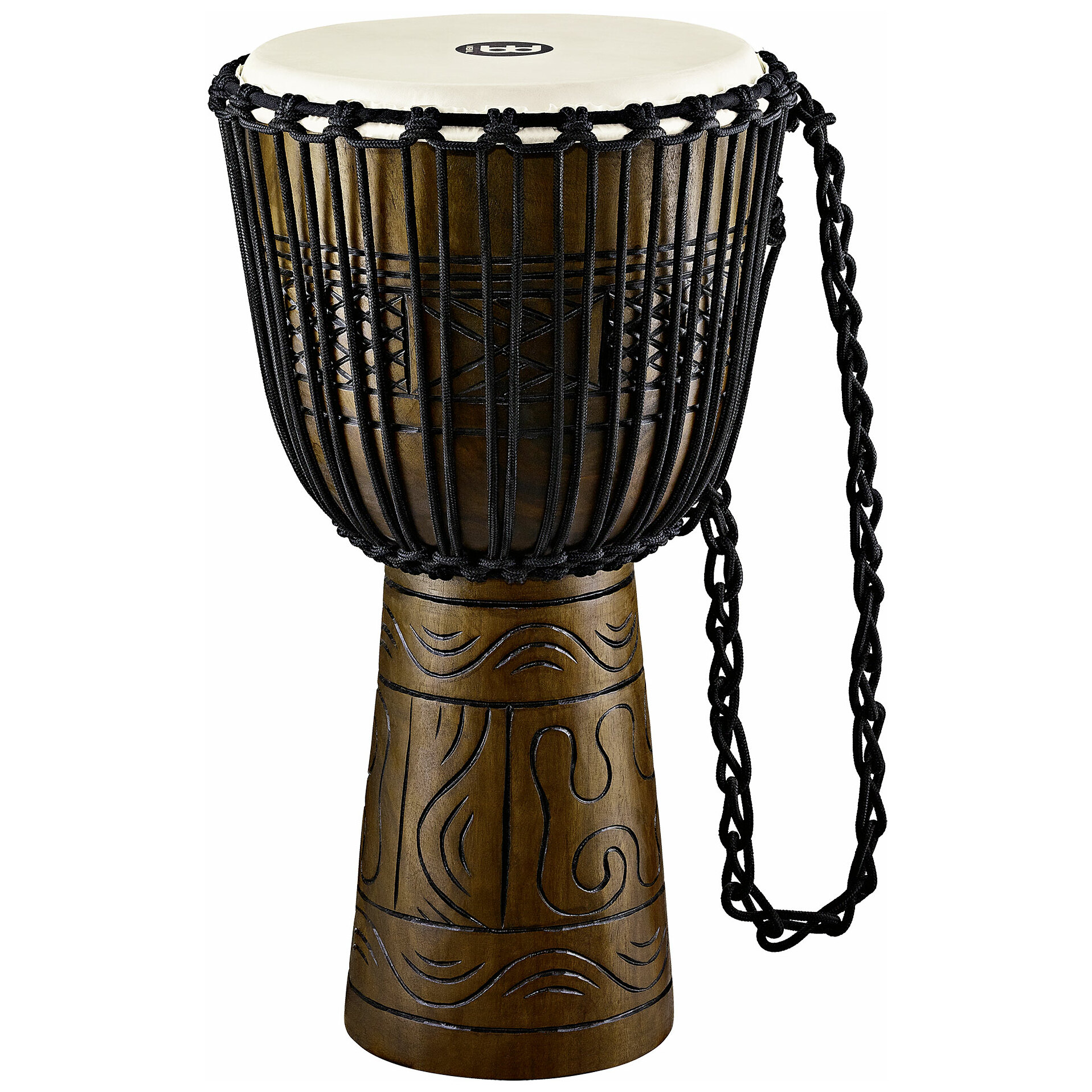 Meinl Percussion HDJ17-L - Headliner Rope Tuned Artifact Series Djembe  Large - 12" Braun