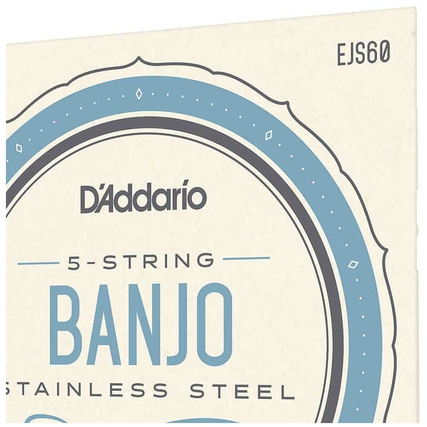 D’Addario - D’Addario EJS60 - 5-String Banjo Stainless Steel 009-020 - 3
