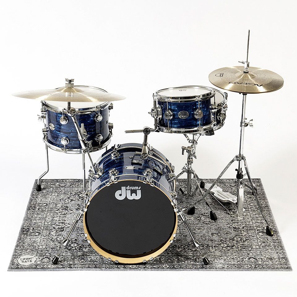 DRUMnBASE 130 x 90 cm Stage Mat Grey 3