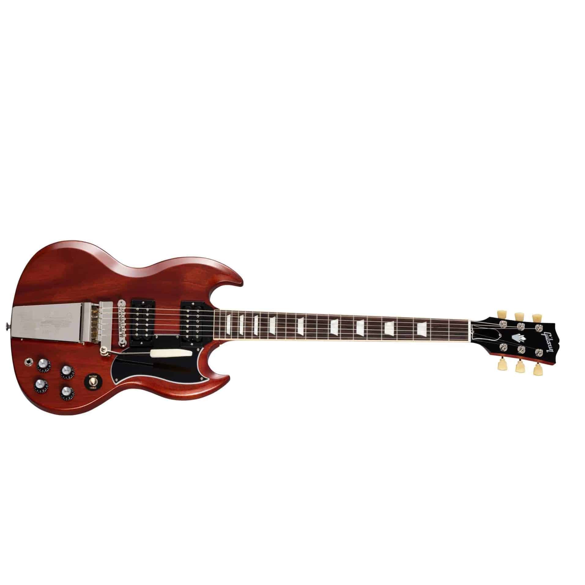 Image of Gibson sg standard 61 faded maestro vibrola vintage cherry 10028354 6