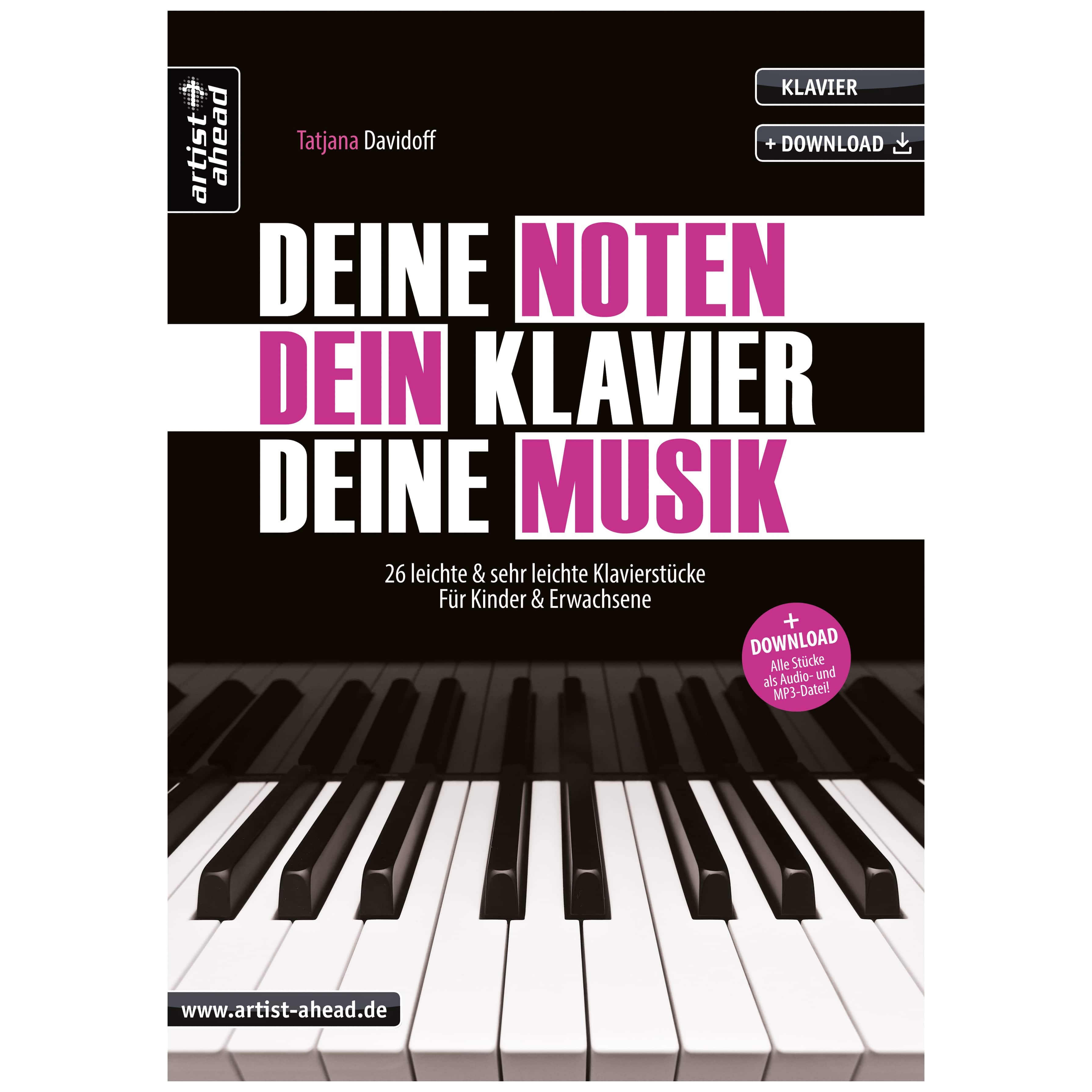 Artist Ahead Deine Noten, Dein Klavier, Deine Musik - Tatjana Davidoff