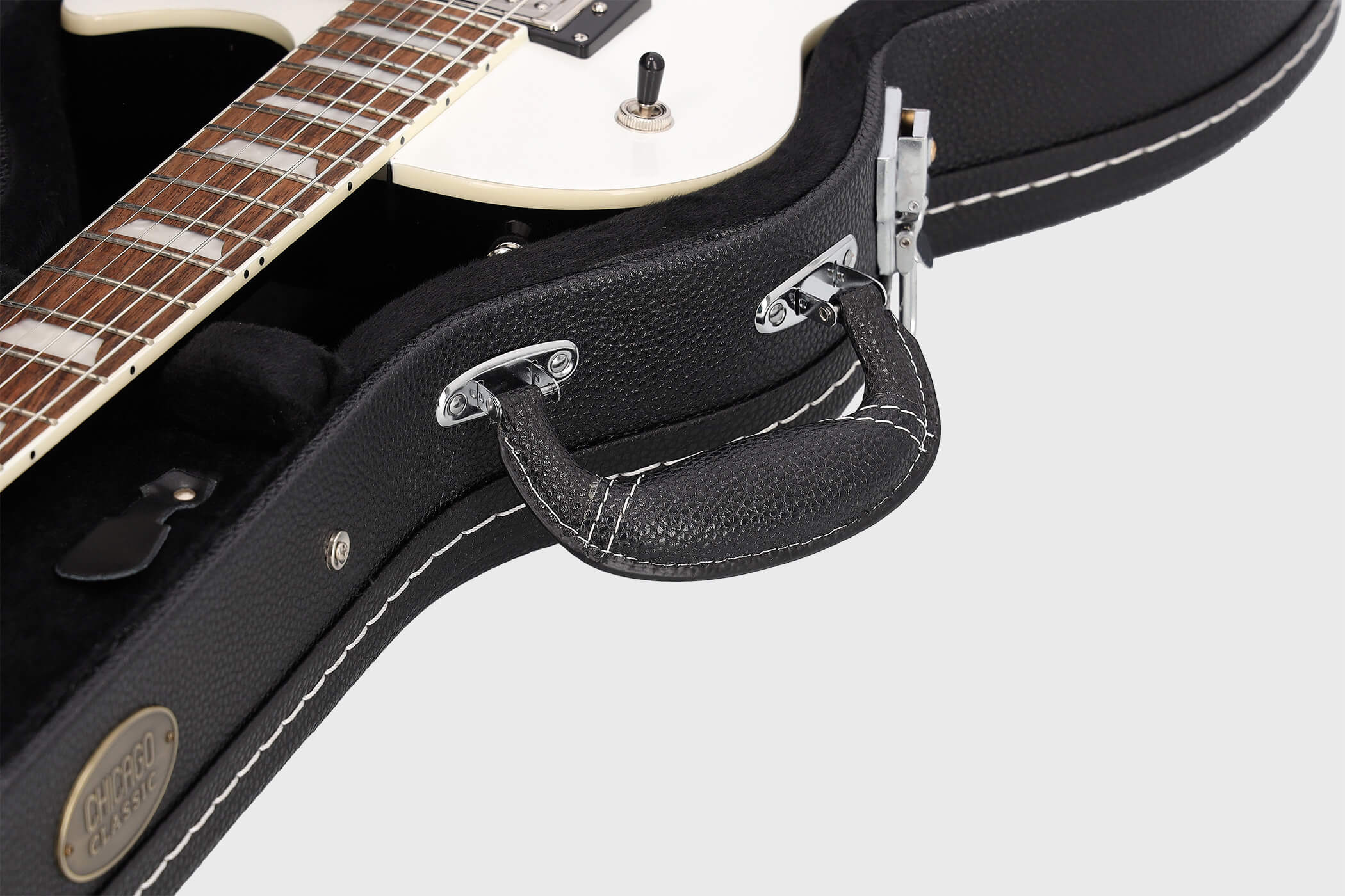 Image of Chicago classic e gitarre les paul koffer schwarz 7 grau 2100x1400