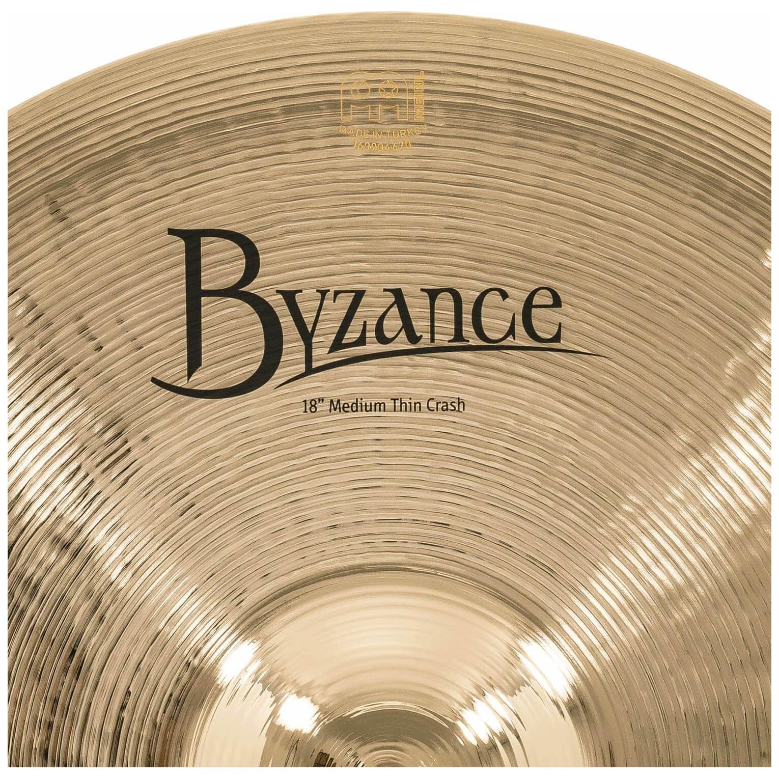 Meinl Cymbals - Meinl Cymbals B18MTC-B - 18 Byzance Brilliant MediumThin Crash - 5