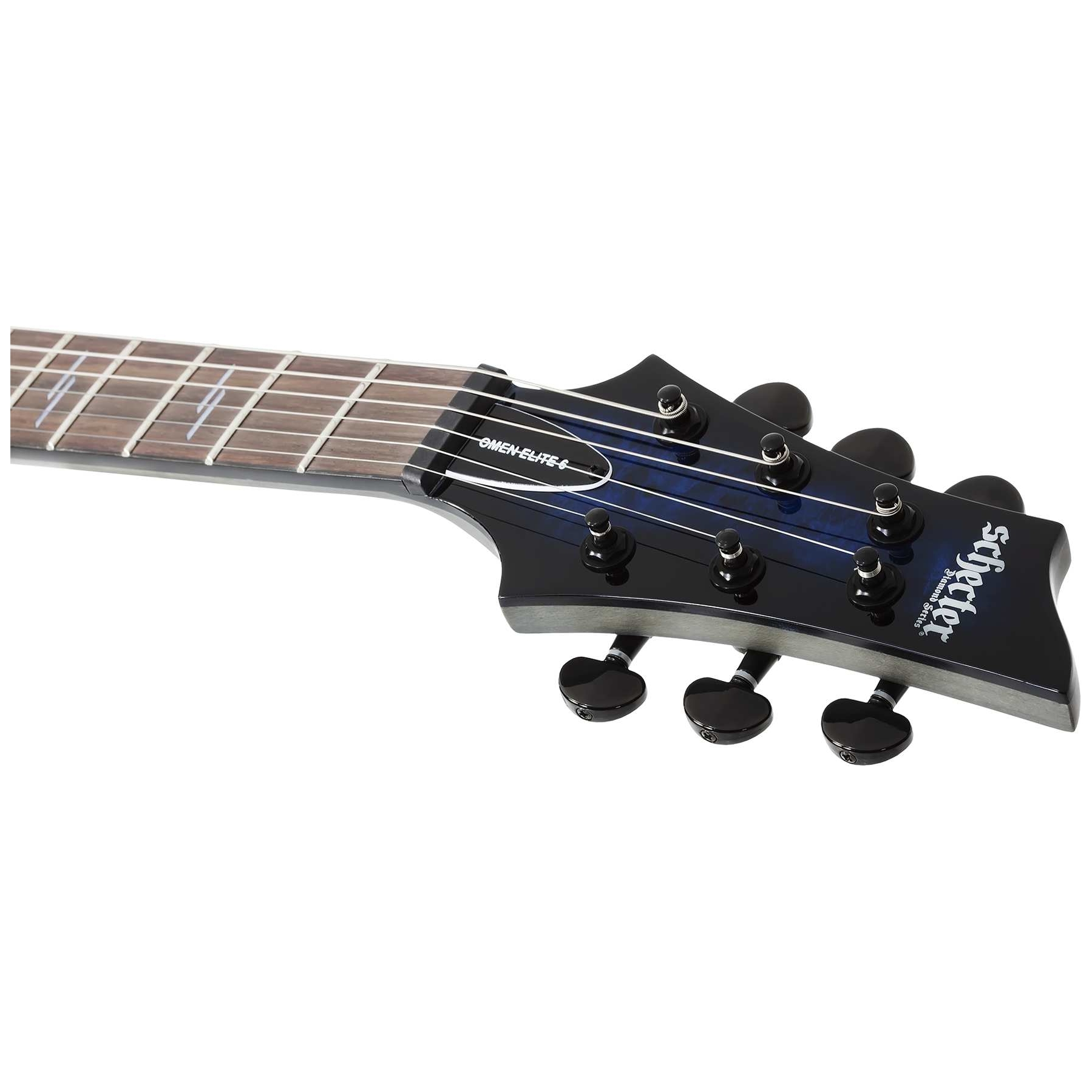 Schecter - Schecter Omen Elite 6 See Thru Blue Burst - 8