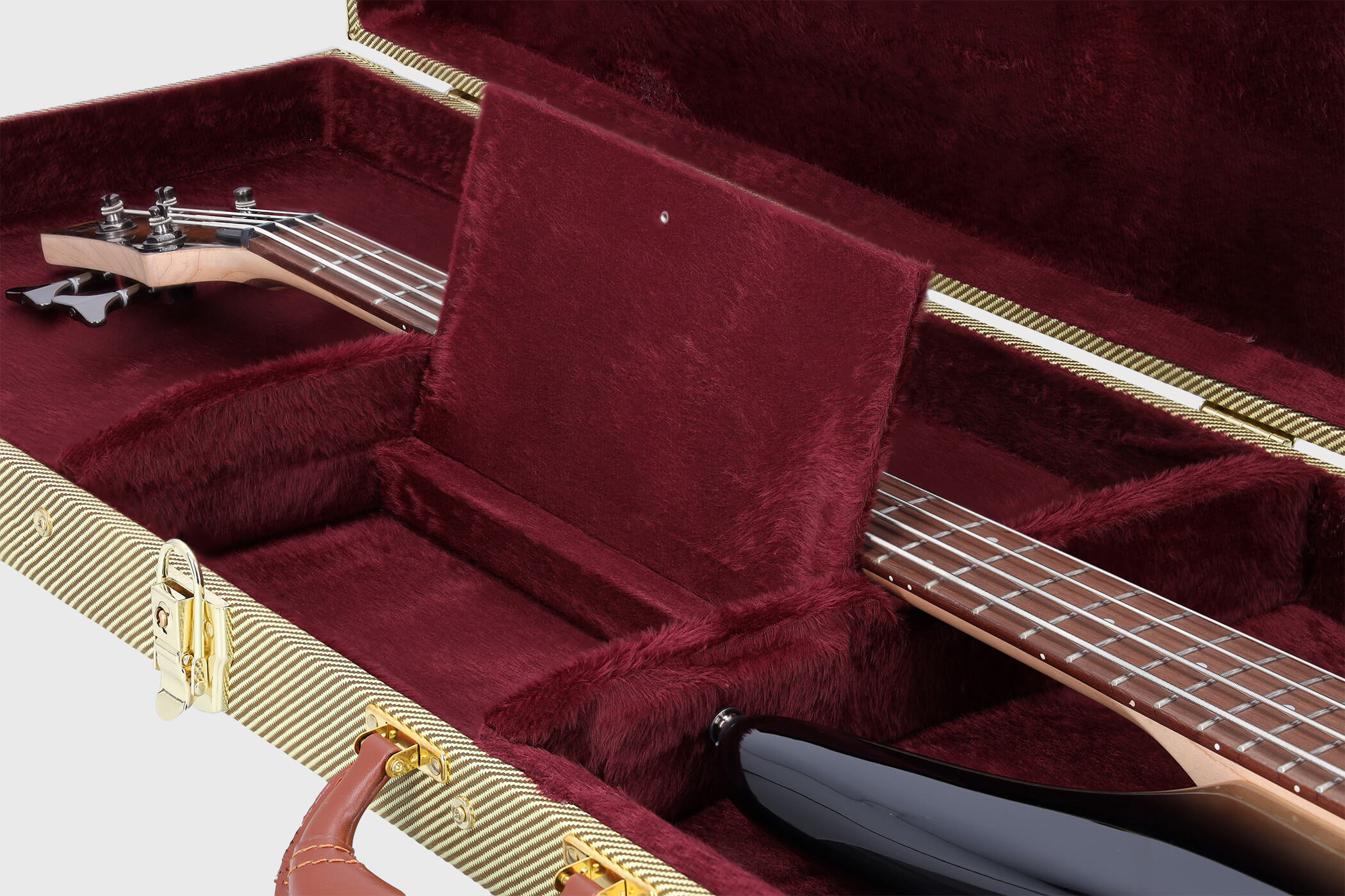 Image of Chicago classic e bass koffer tweed yellow 8 grau 2100x1400