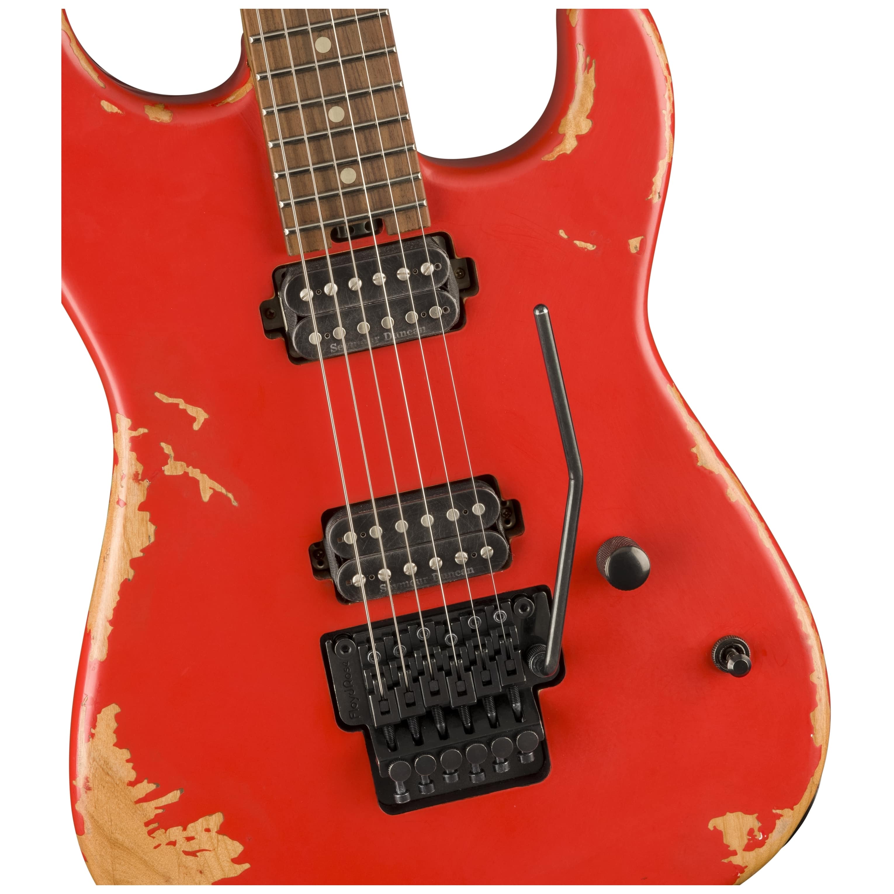 Charvel Pro-Mod REL SRS SD1 HH FR PF - WEATHERD ORANGE 4