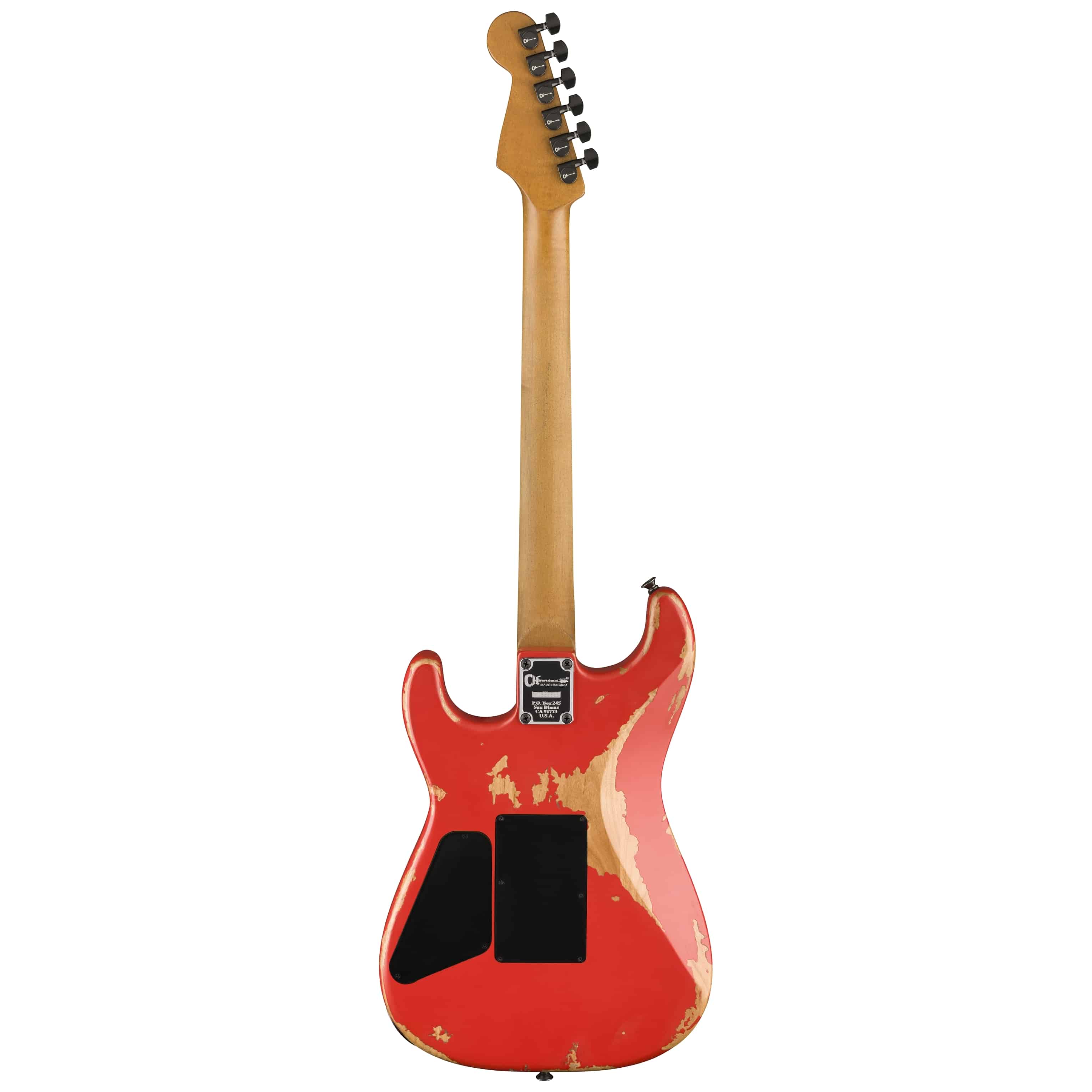 Charvel Pro-Mod REL SRS SD1 HH FR PF - WEATHERD ORANGE 3