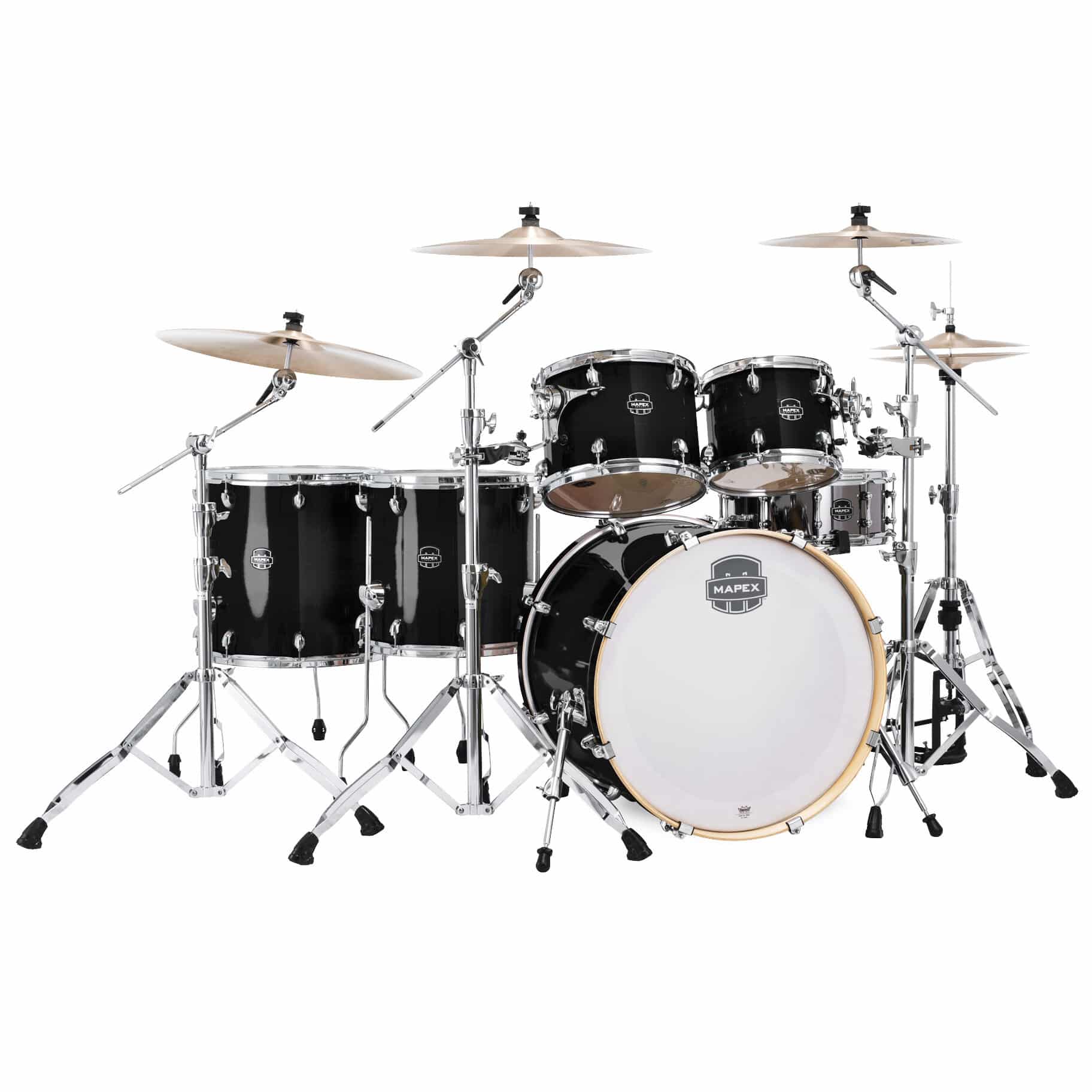 Mapex Armory 22" Piano Black 6-Pcs. Shell Pack