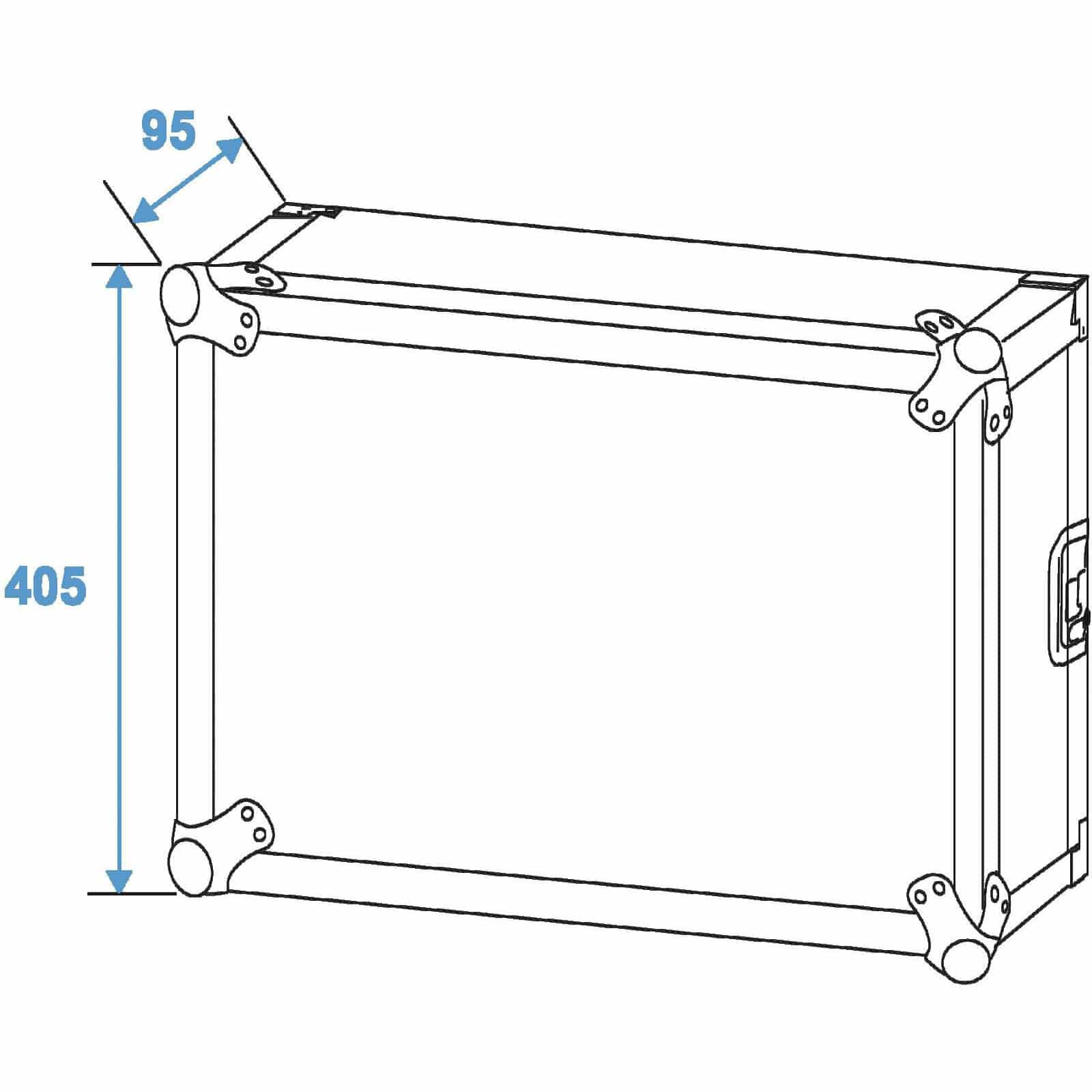 Roadinger Rack Profi 8U 45cm 2