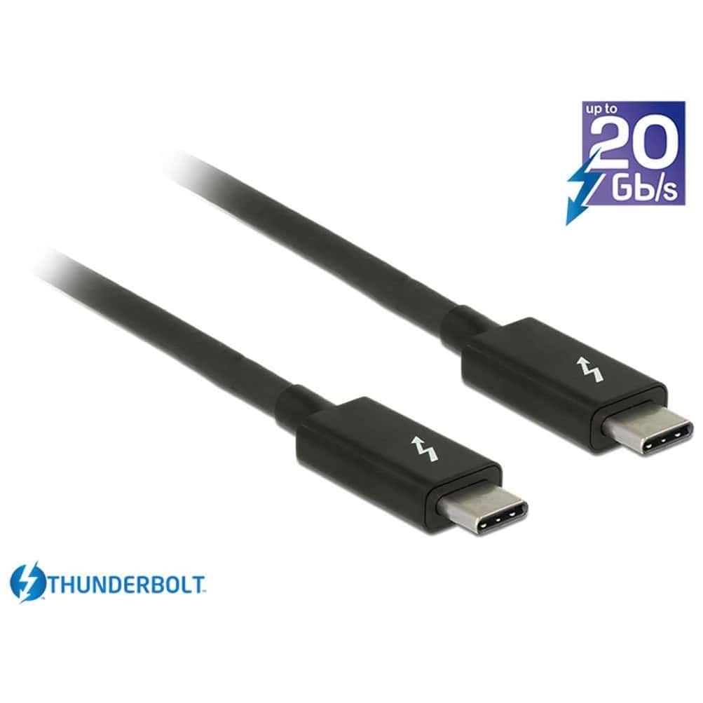 Delock - Delock Thunderbolt 3 Kabel 1m schwarz