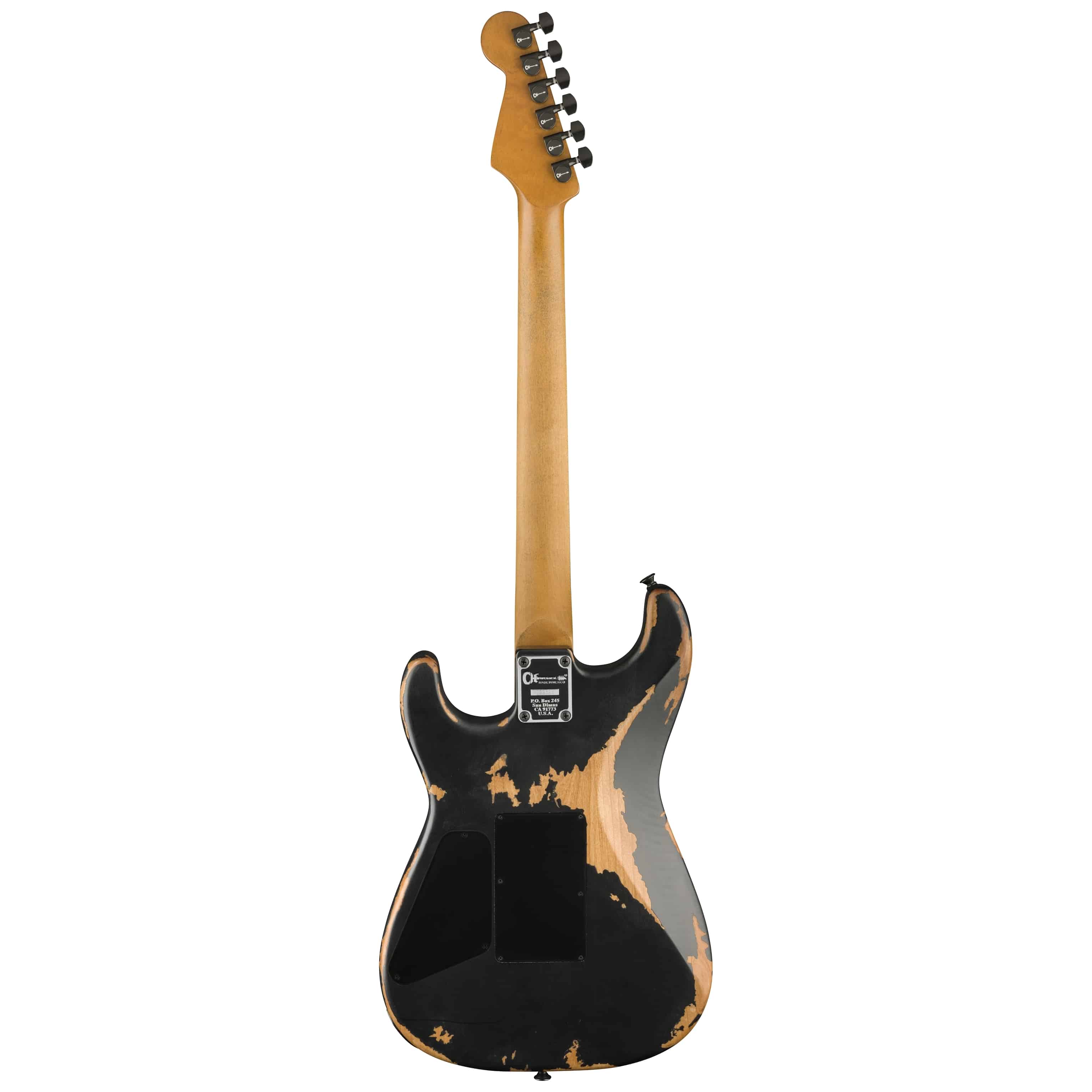 Charvel Pro-Mod REL SRS SD1 HH FR PF - WEATHERD BLACK 2