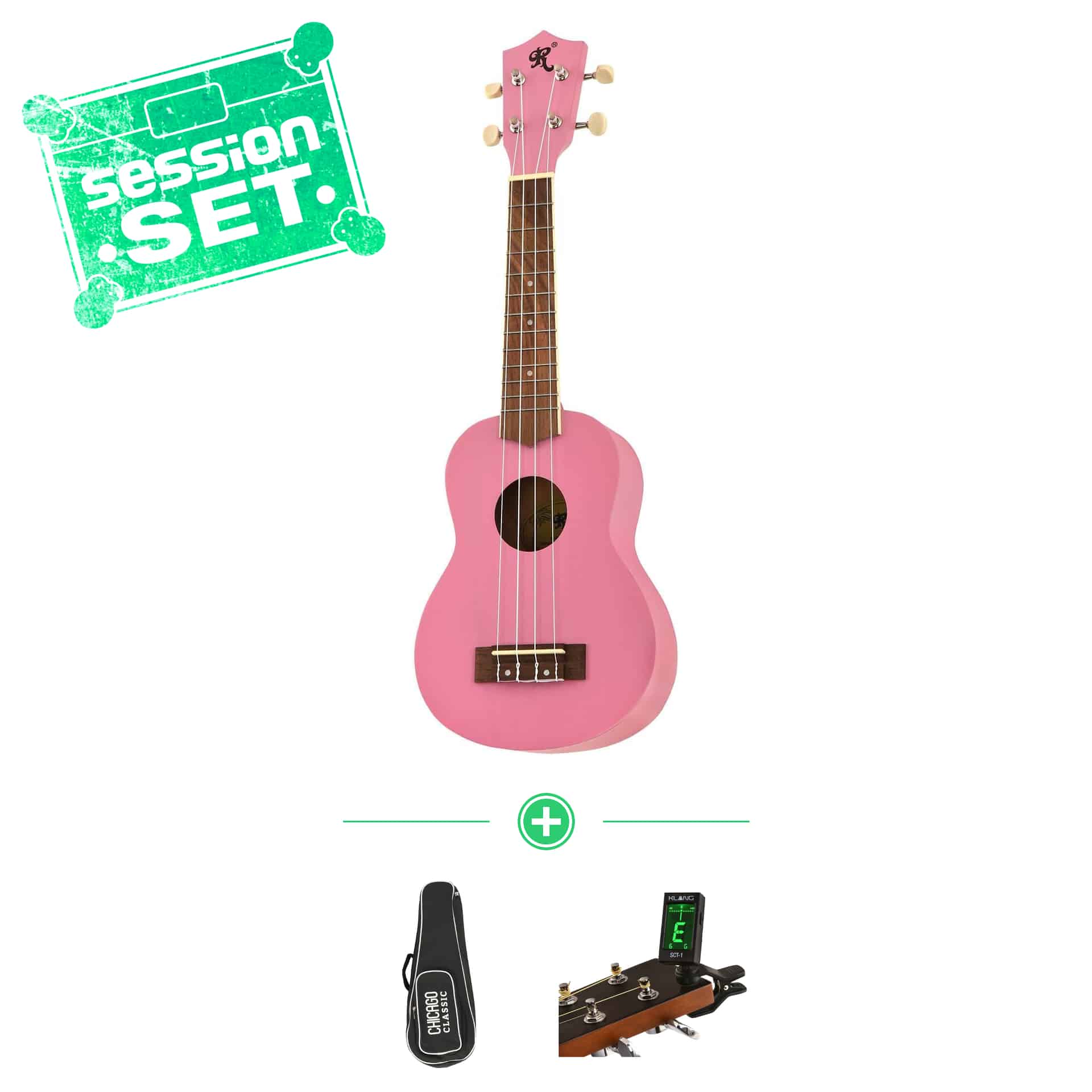 Redwood Candy Soprano Ukulele Bubblegum Set inkl. Bag & Stimmgerät