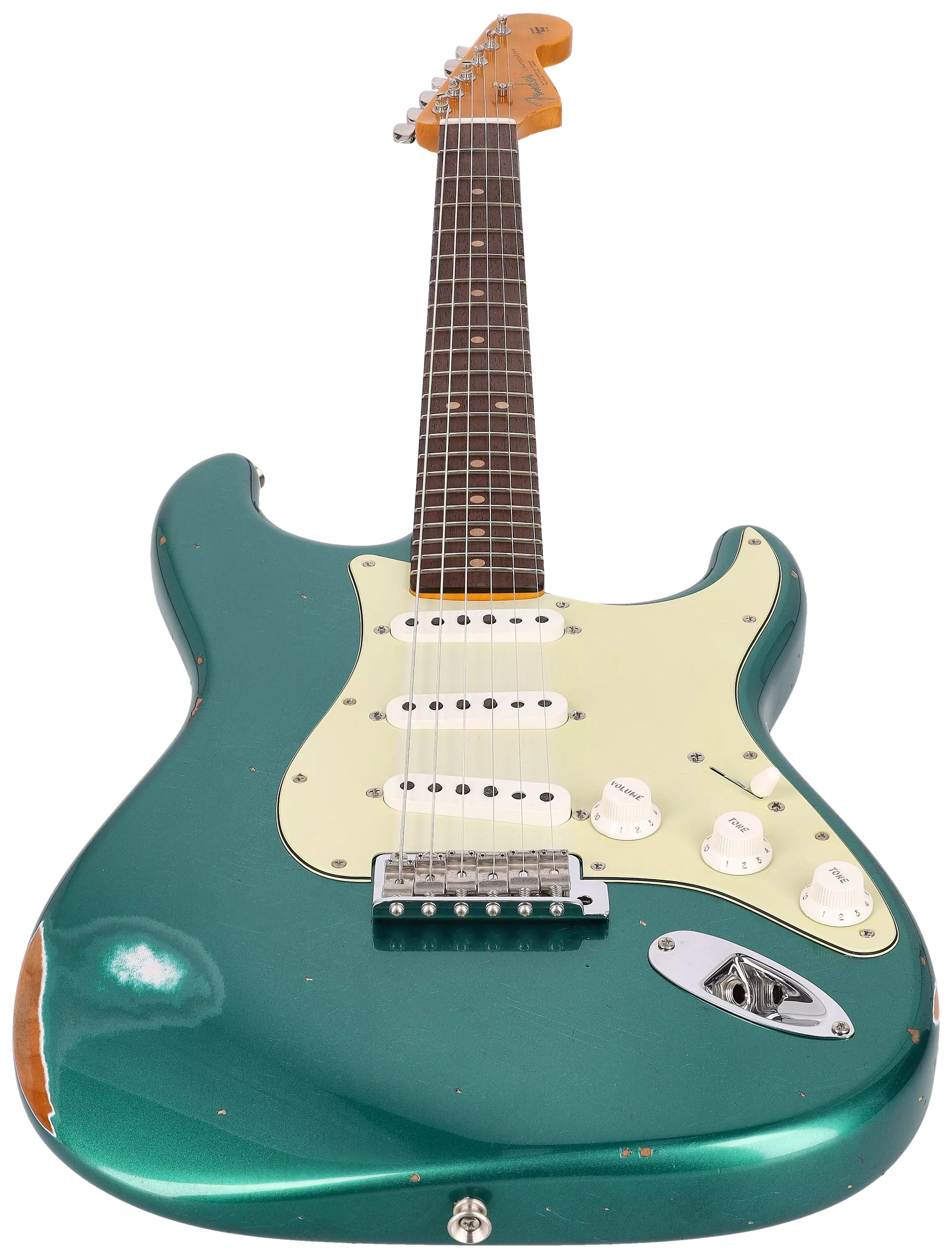Fender Custom Shop 1963 Stratocaster Relic Aged British Racing Green Metallic #CZ562787 3