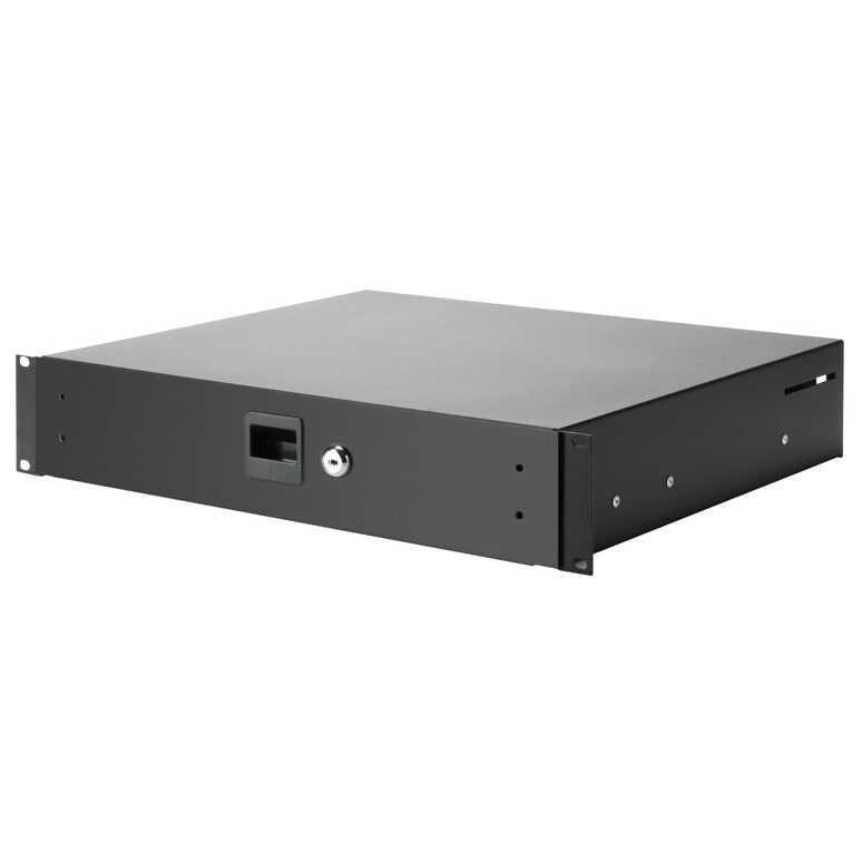 Adam Hall 87402A Rackschublade 2 HE Aluminium