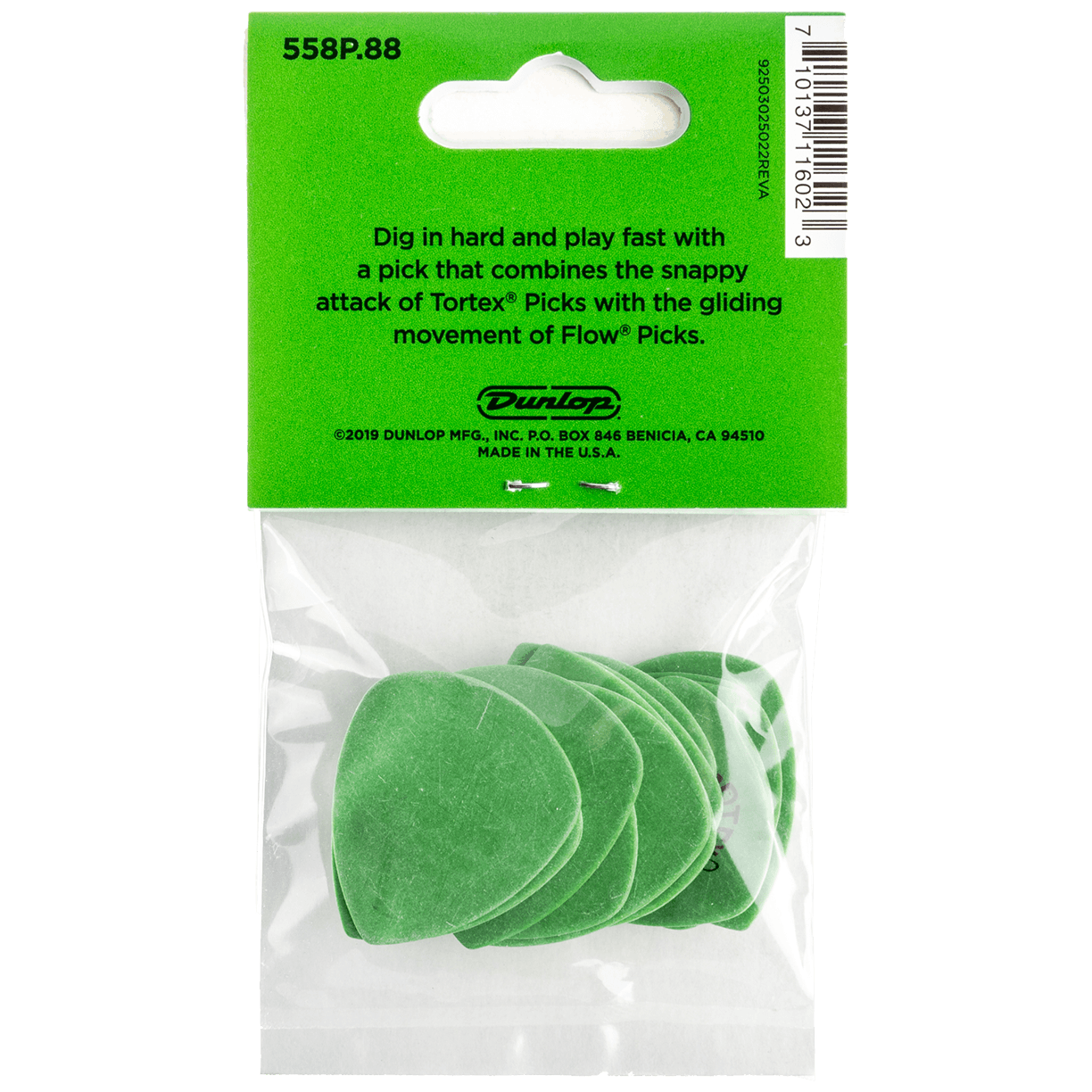Dunlop Tortex Flow Std. Picks 0,88 Player's Pack 12 Stück 1