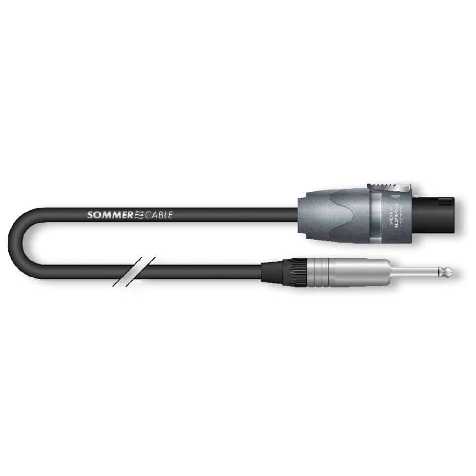 Image of Sommer cable me21 225 0100 sw twinaxial meridian 1 meter lautsprecherkabel 10028465 1