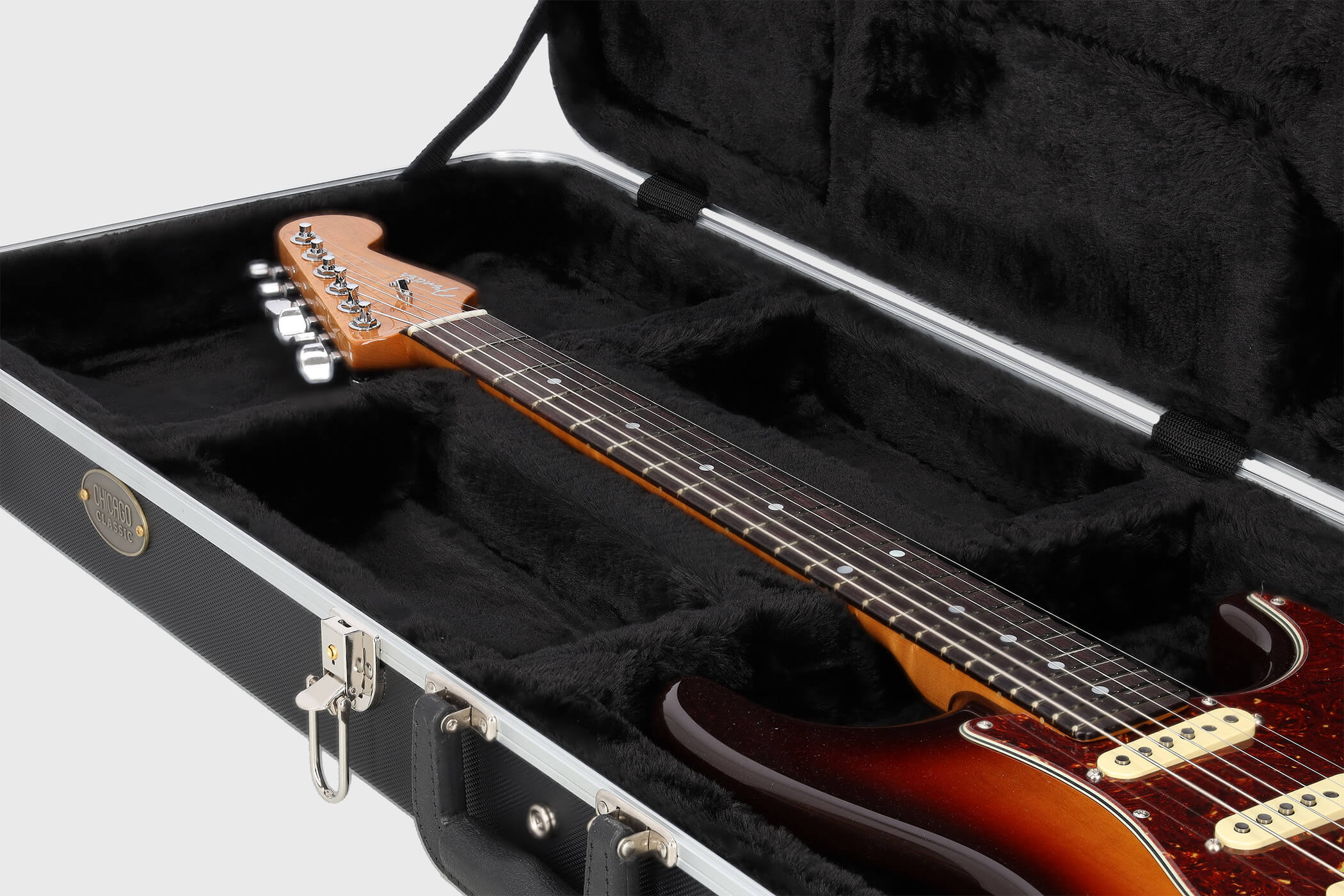Image of Chicago classic e gitarren abs koffer deluxe 8 grau 2100x1400