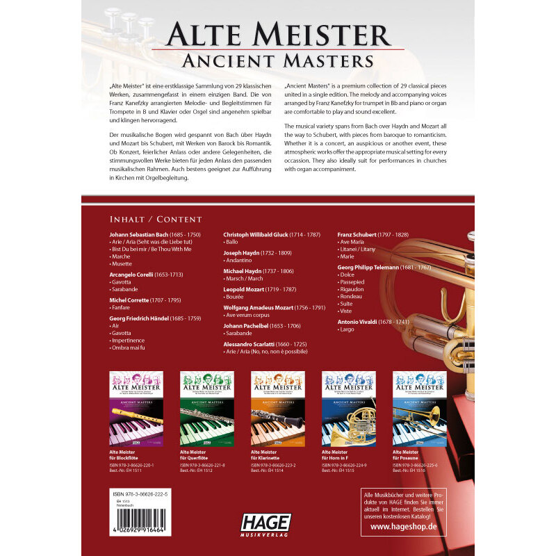  Alte Meister für Trompete und Klavier 1