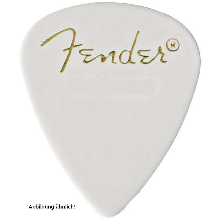 Fender - Fender 351 Shape Classic Celluloid Pick - Extra Heavy - White
