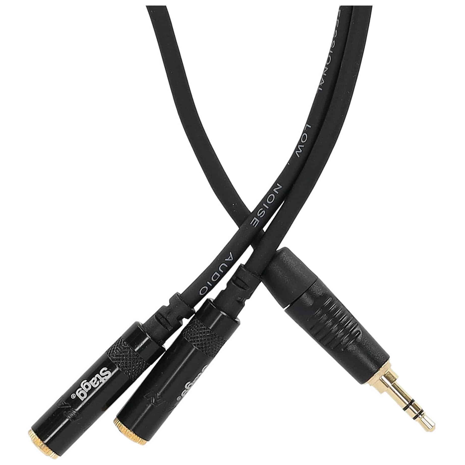 Stagg NYA010/MPS2MJSR 3,5 mm Stereoklinke auf 2 x Mini Stereobuchse 2
