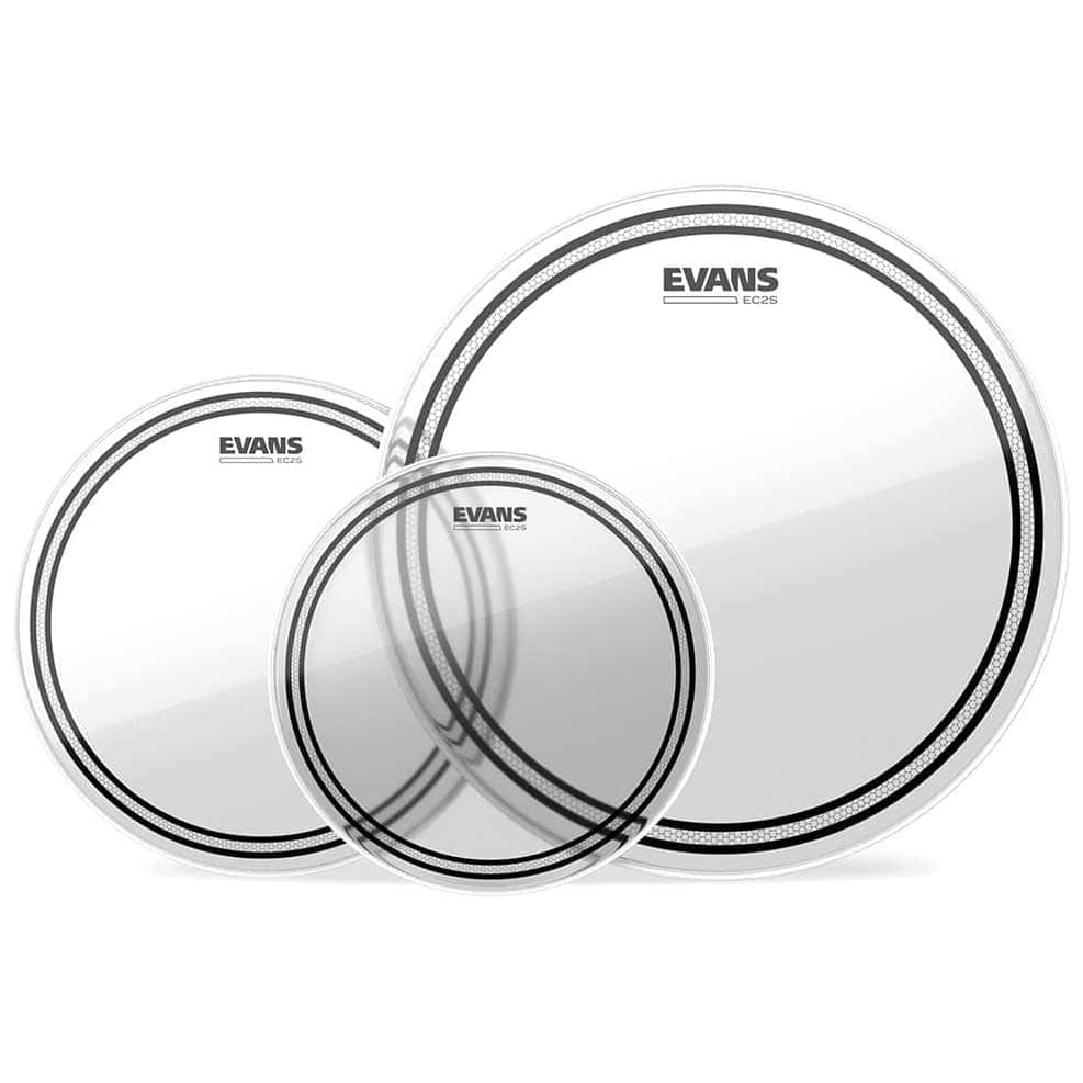 Evans - Evans ETP-EC2SCLR-R Tom Pack - Rock - Clear