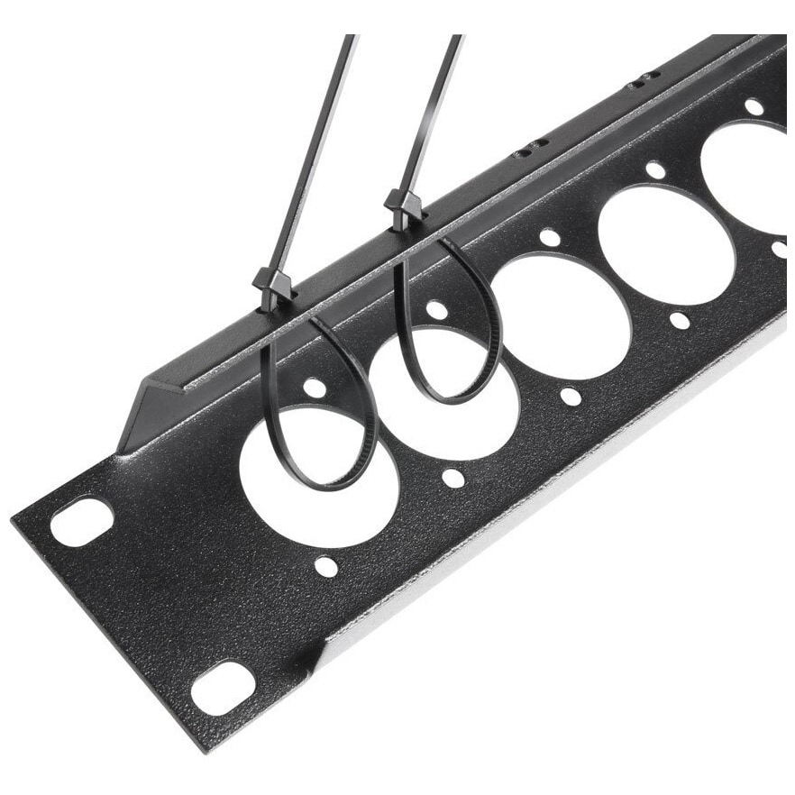 Adam Hall 19" Parts 872225 U-Shaped Rack Panel 16 Sockets 1U with Tie Bar 1