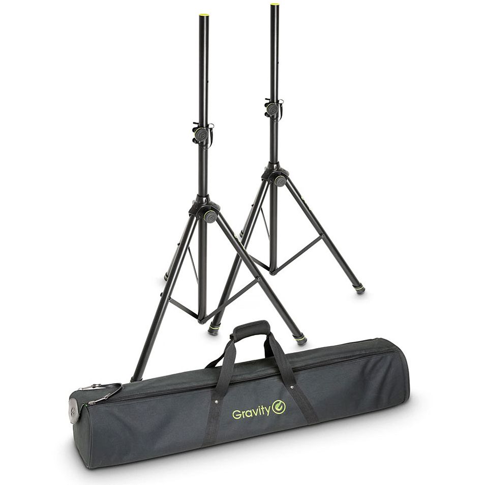 Gravity SS 5211 B Set 1 Speaker Stands with Carrying Bag