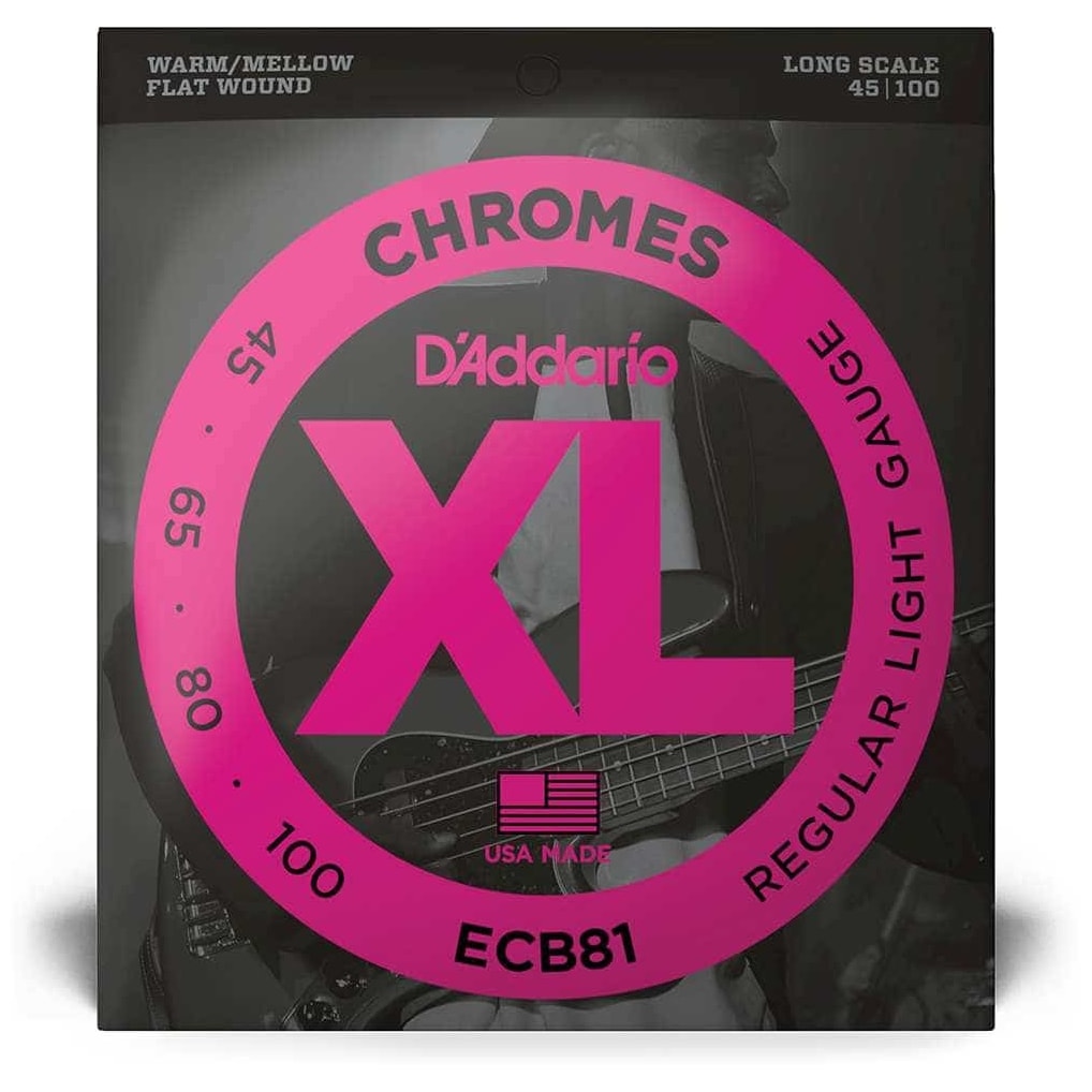 D’Addario - D’Addario ECB81 - XL Bass Chromes, Long Scale, 45-100