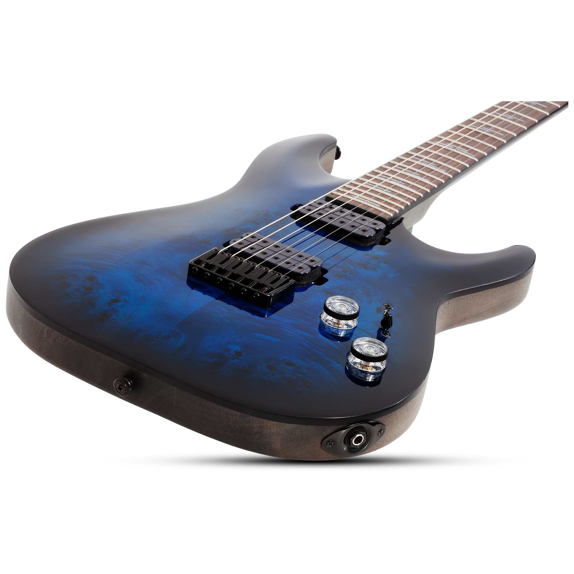 Schecter - Schecter Omen Elite 6 See Thru Blue Burst - 5