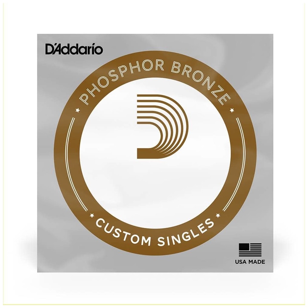 D’Addario - D’Addario PB053 Phosphor Bronze Wound Acoustic Guitar Single String, .053