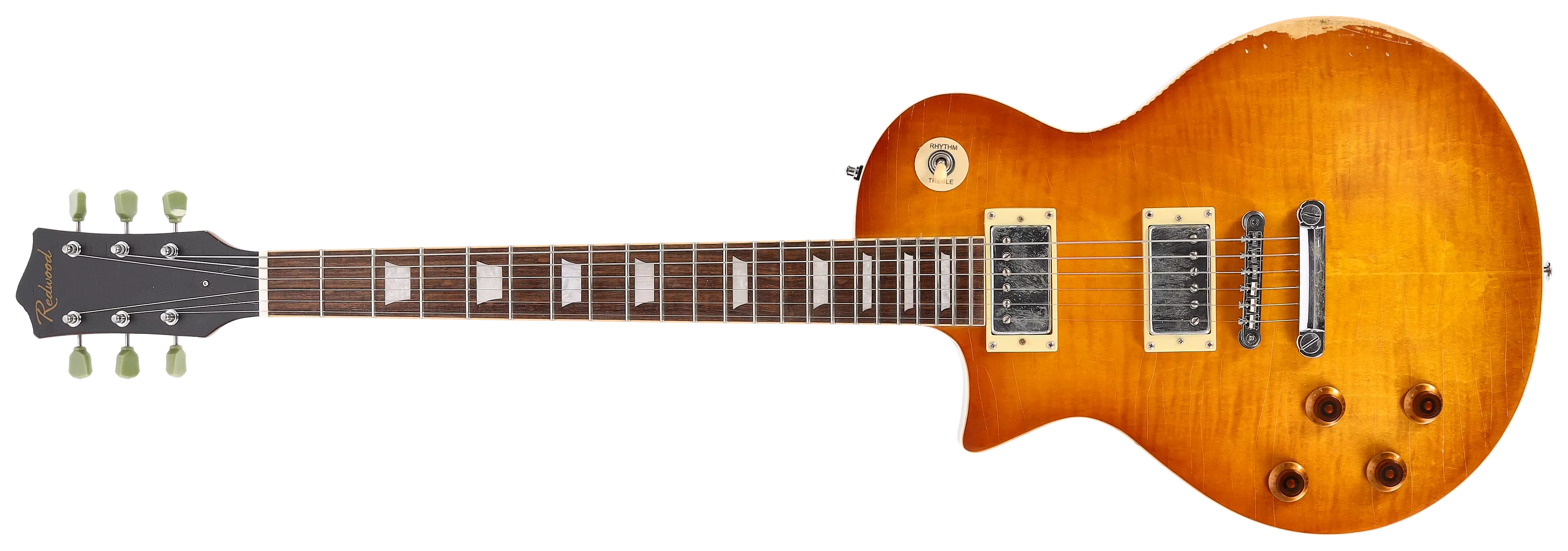 Redwood Relics LP-Style LH Dirty Lemon Burst inkl. Case 1