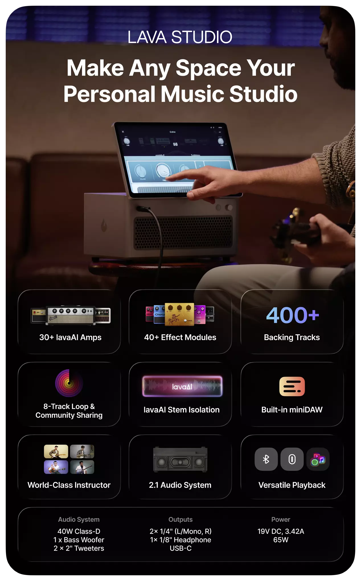 Lava Music Studio Desktop KI Amp 7