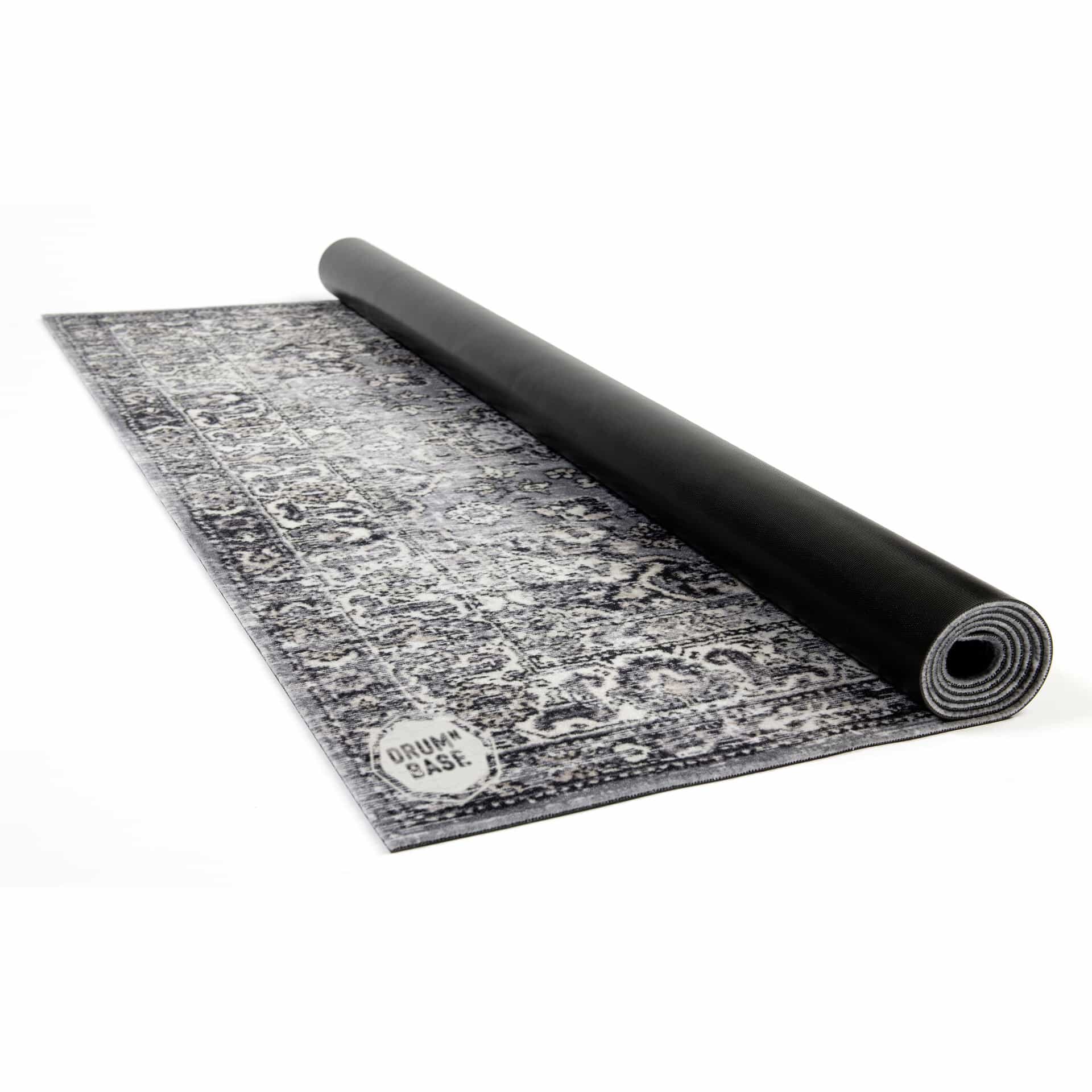 DRUMnBASE 185 x 160 cm Grey Vintage Persian Drum Mat 1