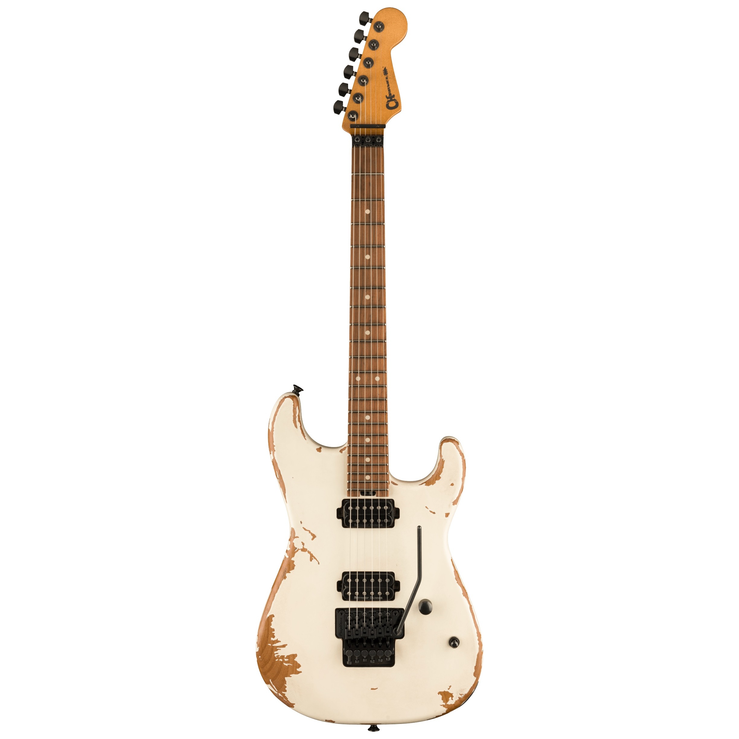 Charvel Pro-Mod REL SRS SD1 HH FR PF - WEATHERD WHITE