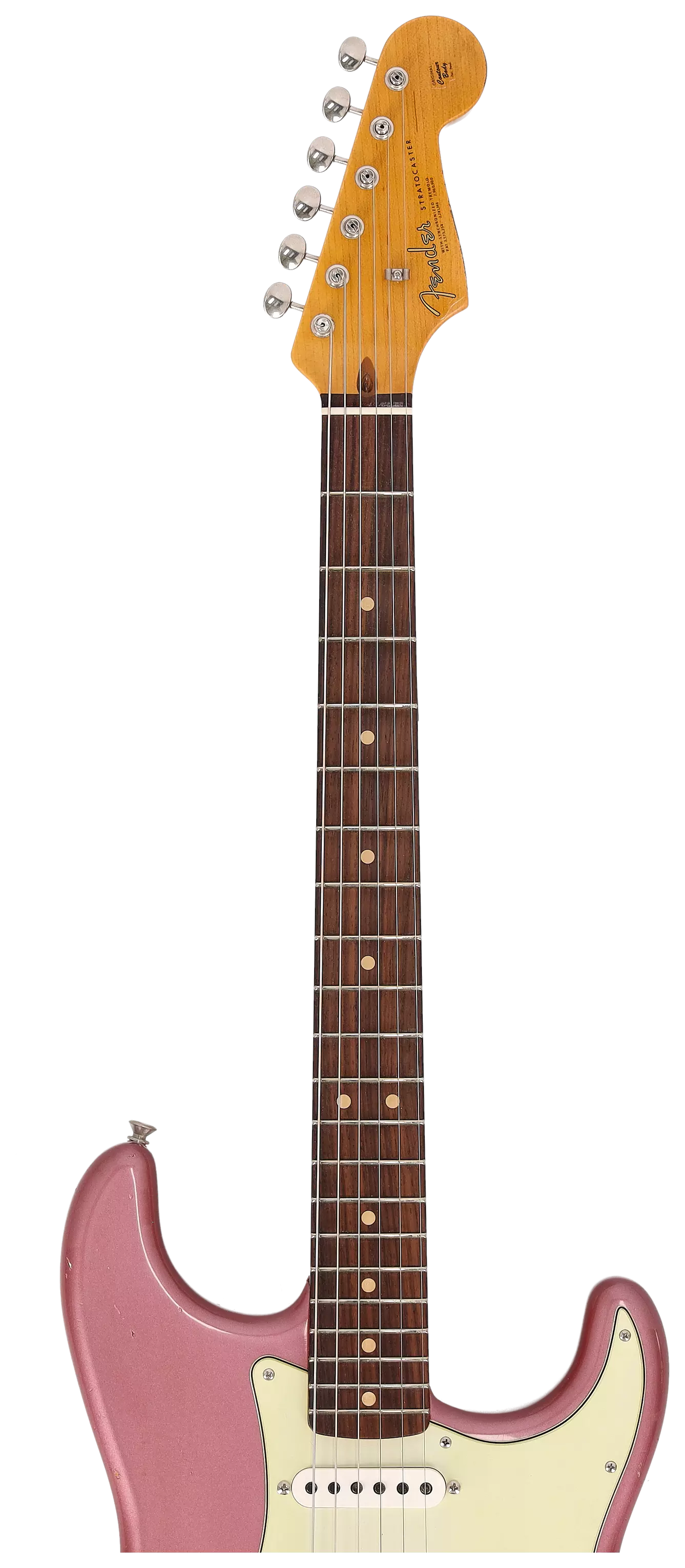 Fender Custom Shop 1963 Stratocaster Relic Aged Burgundy Mist Metallic #1 11