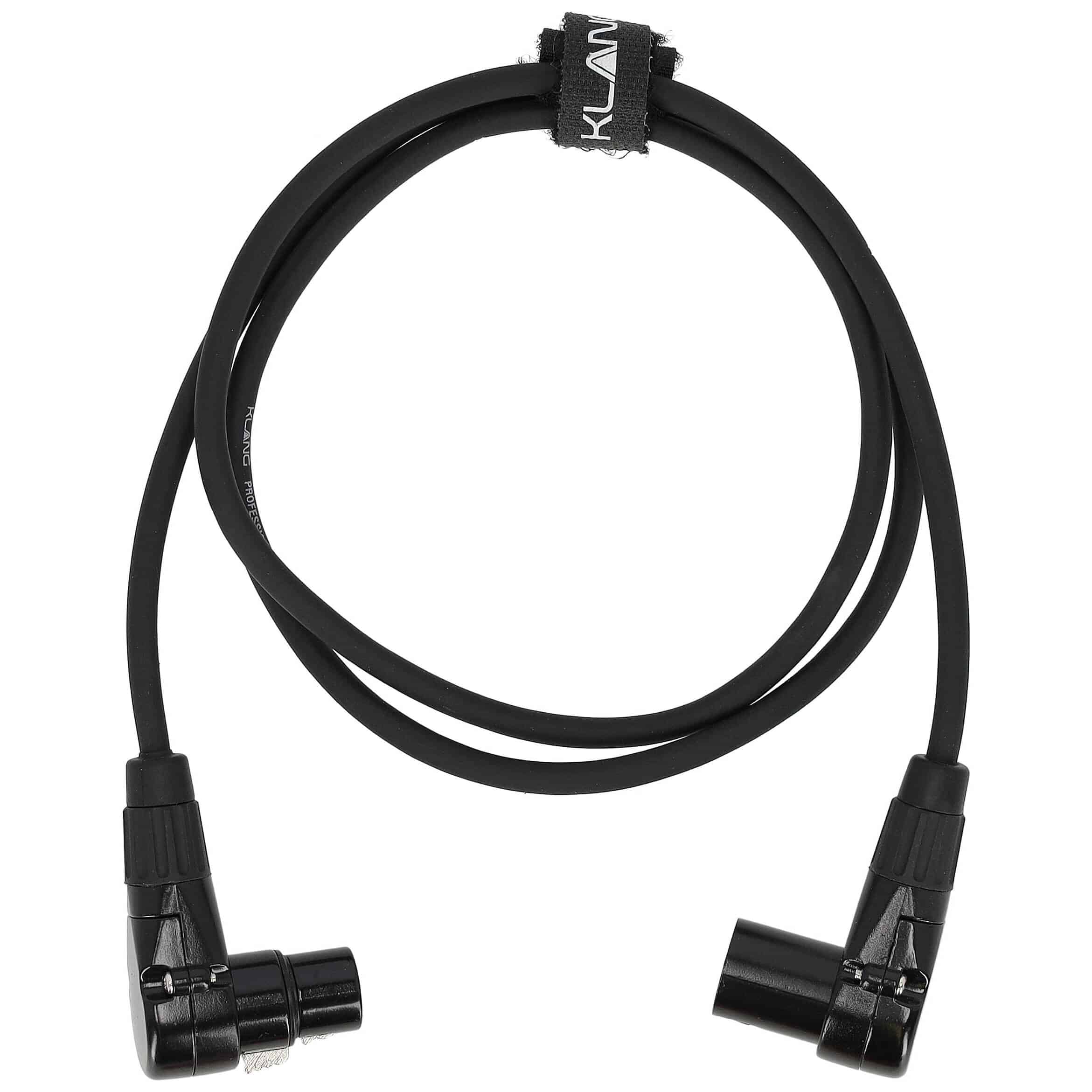 Klang Patchkabel XLR male 90°/XLR female 90° 1,00 Meter