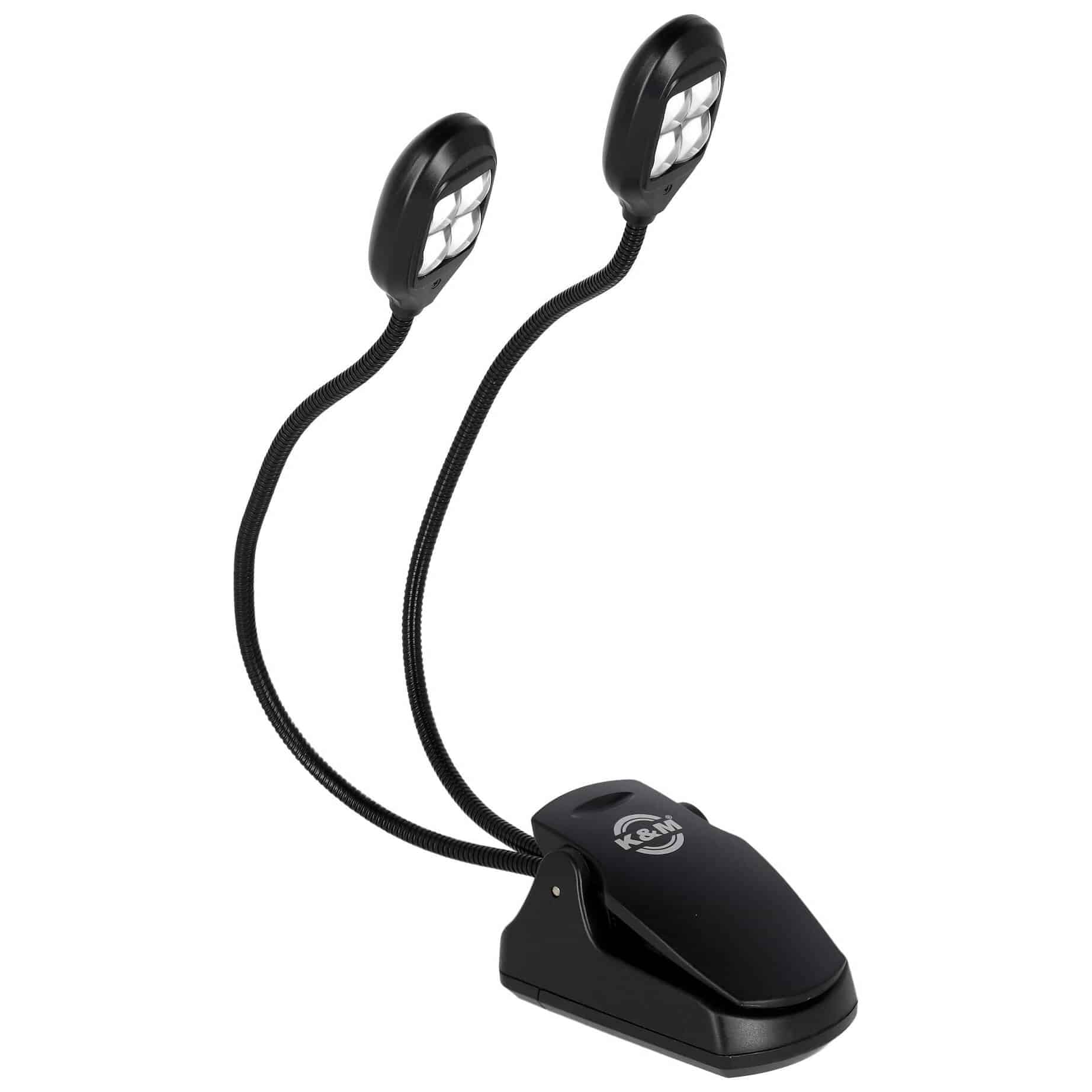 König & Meyer 12270 Notenpultleuchte LED Twin Head Schwarz 1