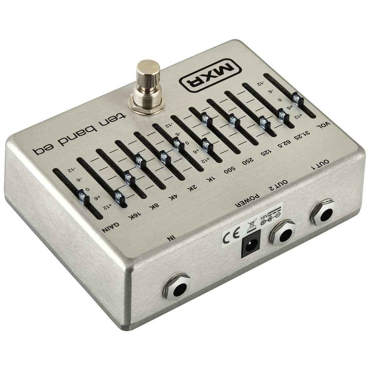 MXR - MXR M108 10-Band Graphic EQ Silver - 1