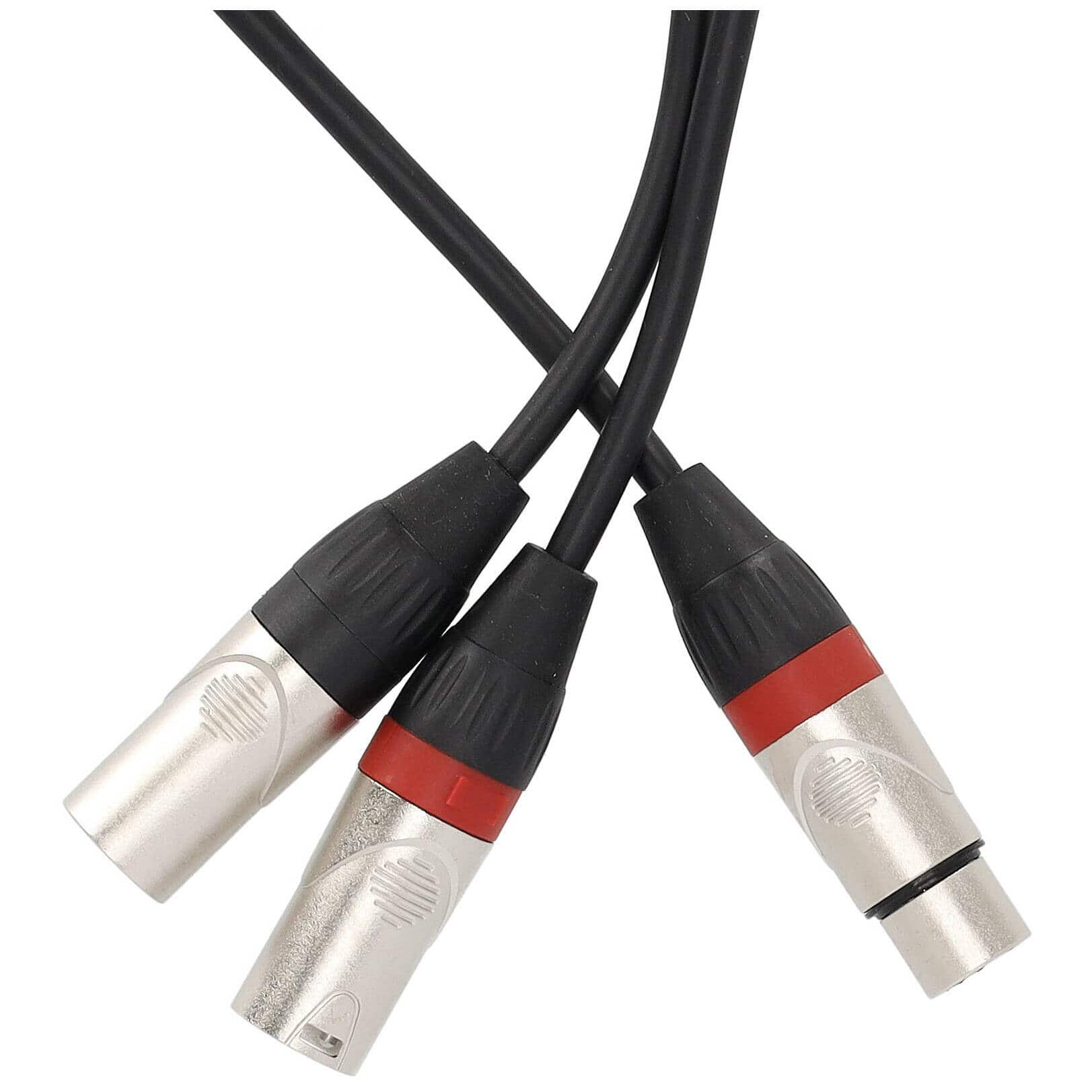 Klang Y-Audiokabel, 3 Meter 1x XLR female - 2x XLR male 2